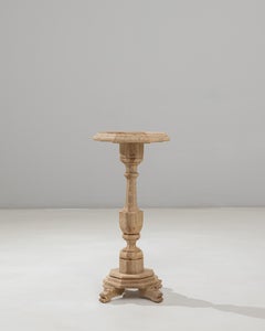 1890s French Baroque Revival Oak Pedestal Table
