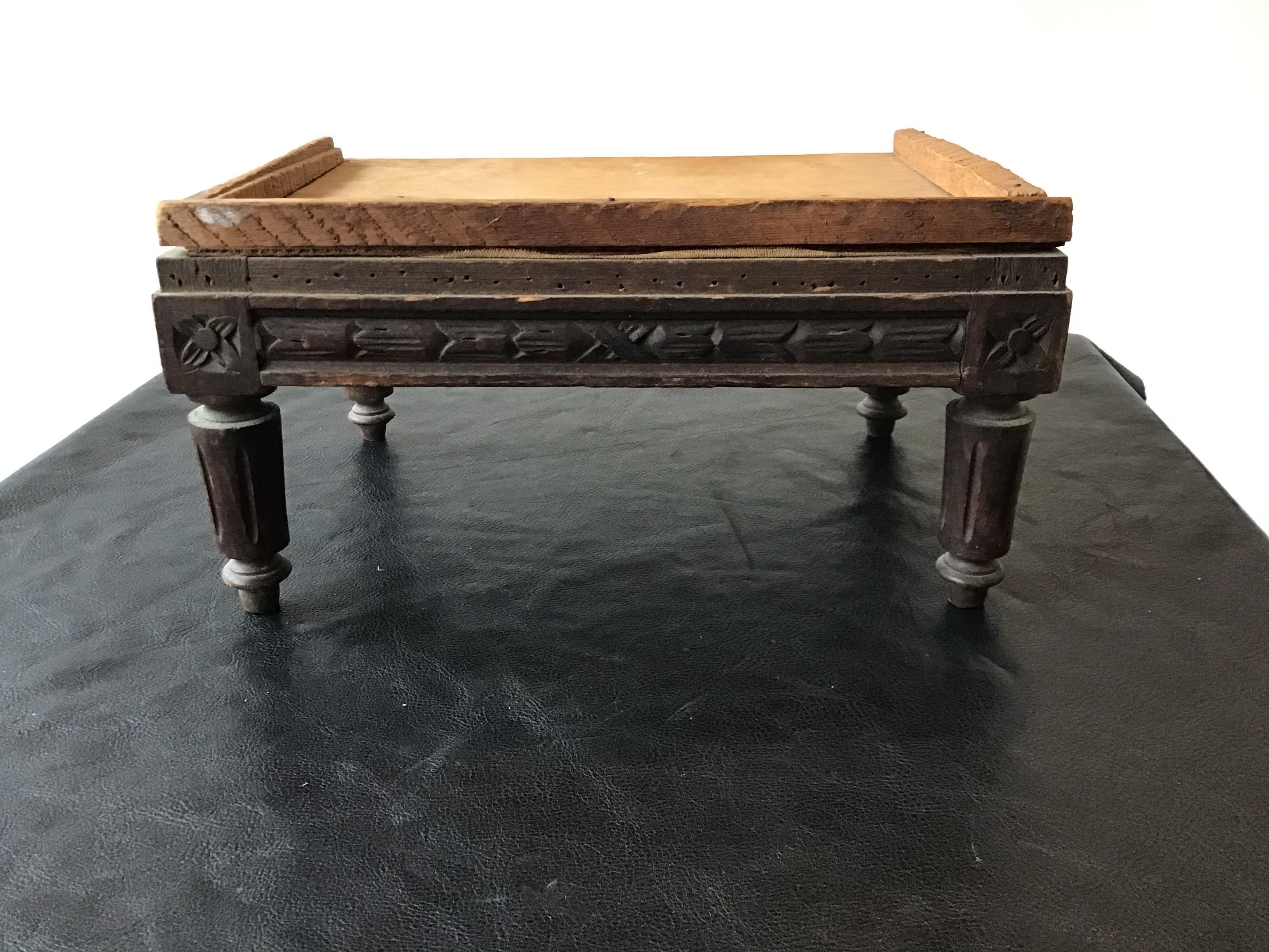 Wood 1890s French Footstool