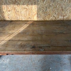 1890’s French Heavyweight Oak Farmhouse Rectangular Dining Table