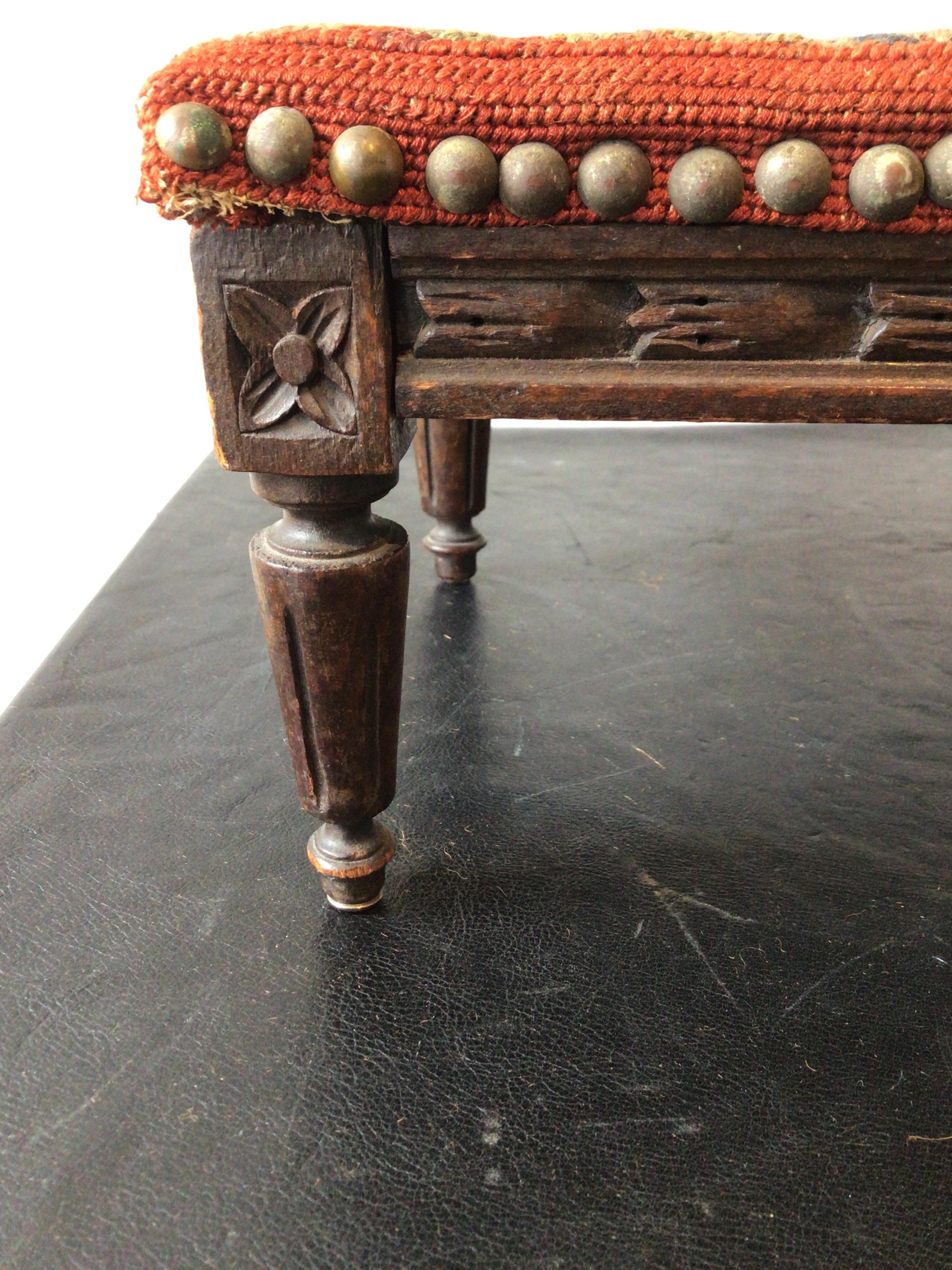 1890s French Louis XVI Footstool For Sale 2