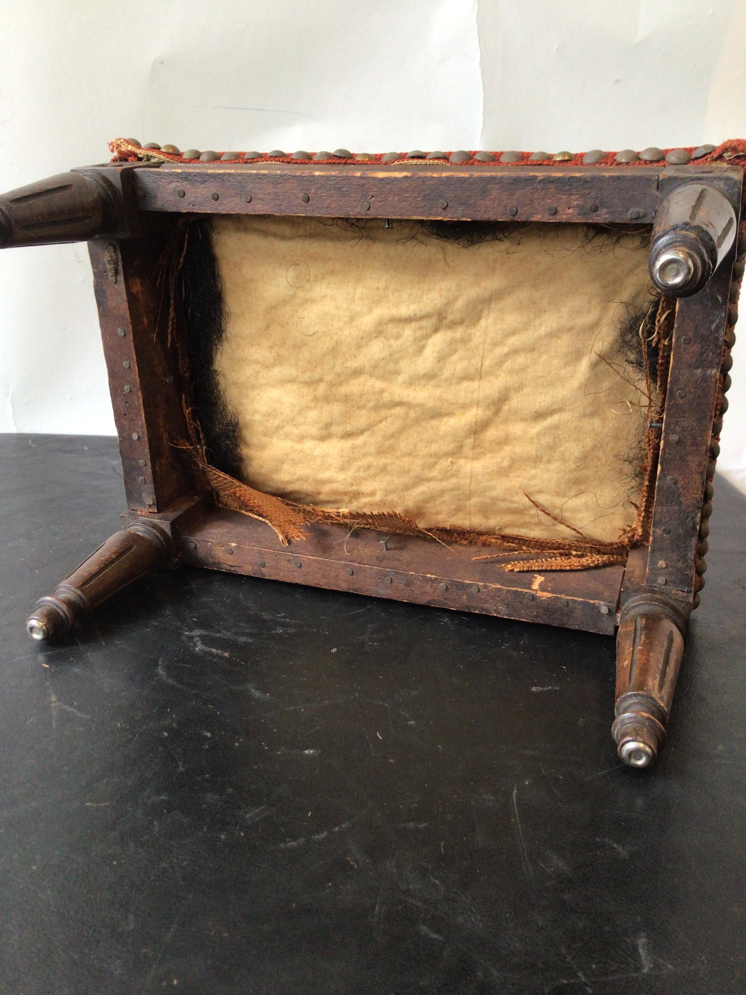 1890s French Louis XVI Footstool For Sale 3