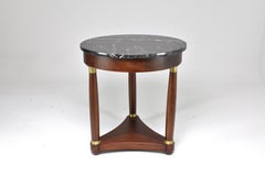 1890's French Marble Pedestal Table