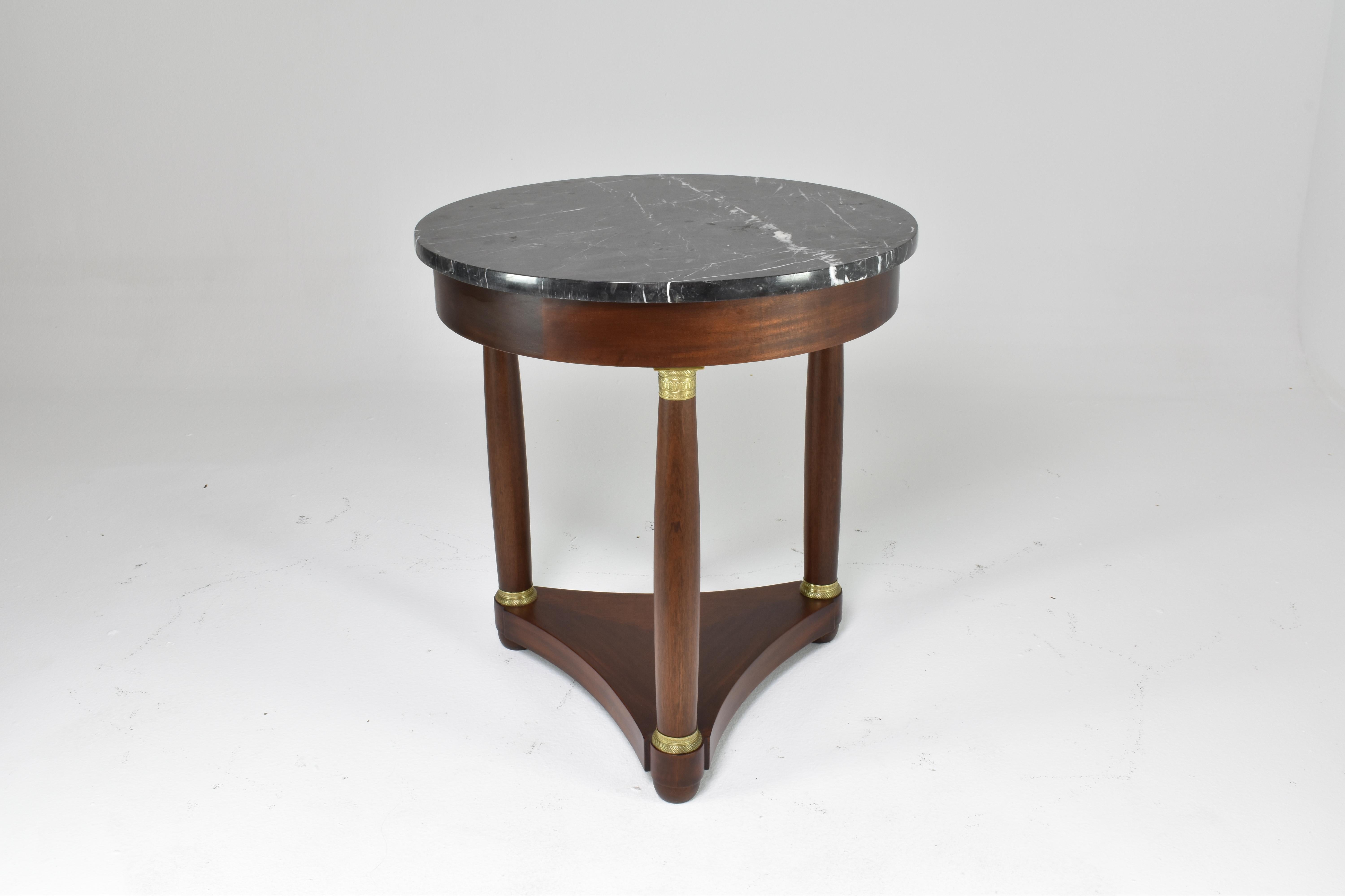 1890's French Marble Pedestal Table  For Sale 4