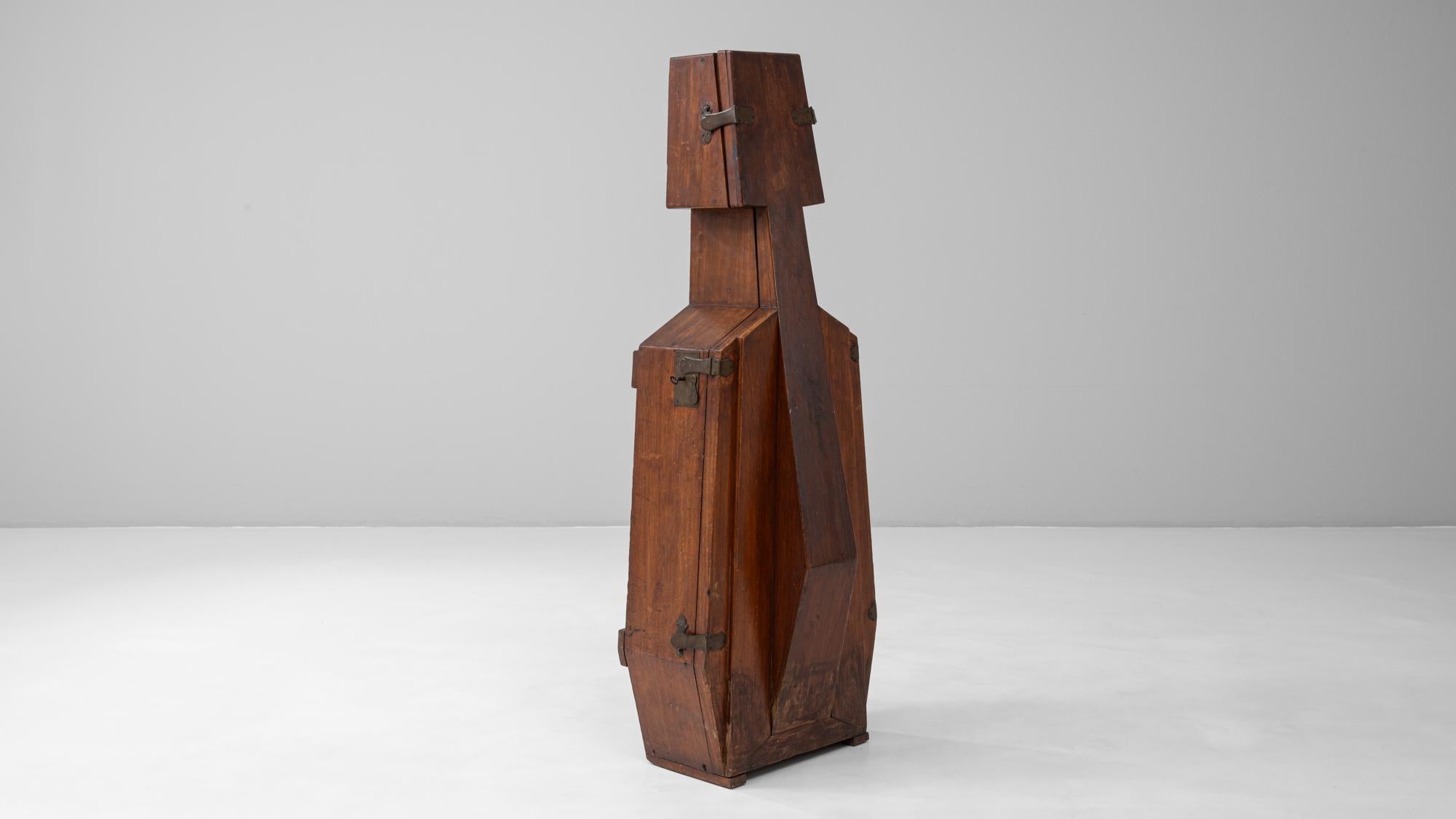 Étui à violoncelle en bois cubiste moderniste français des années 1890 en vente 3