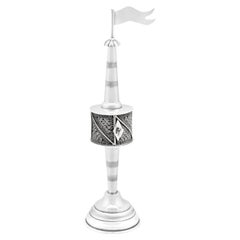 1890s German Silver Spice Tower