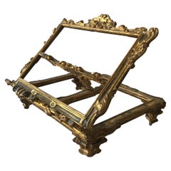 1890s Giltwood Italian Book Stand