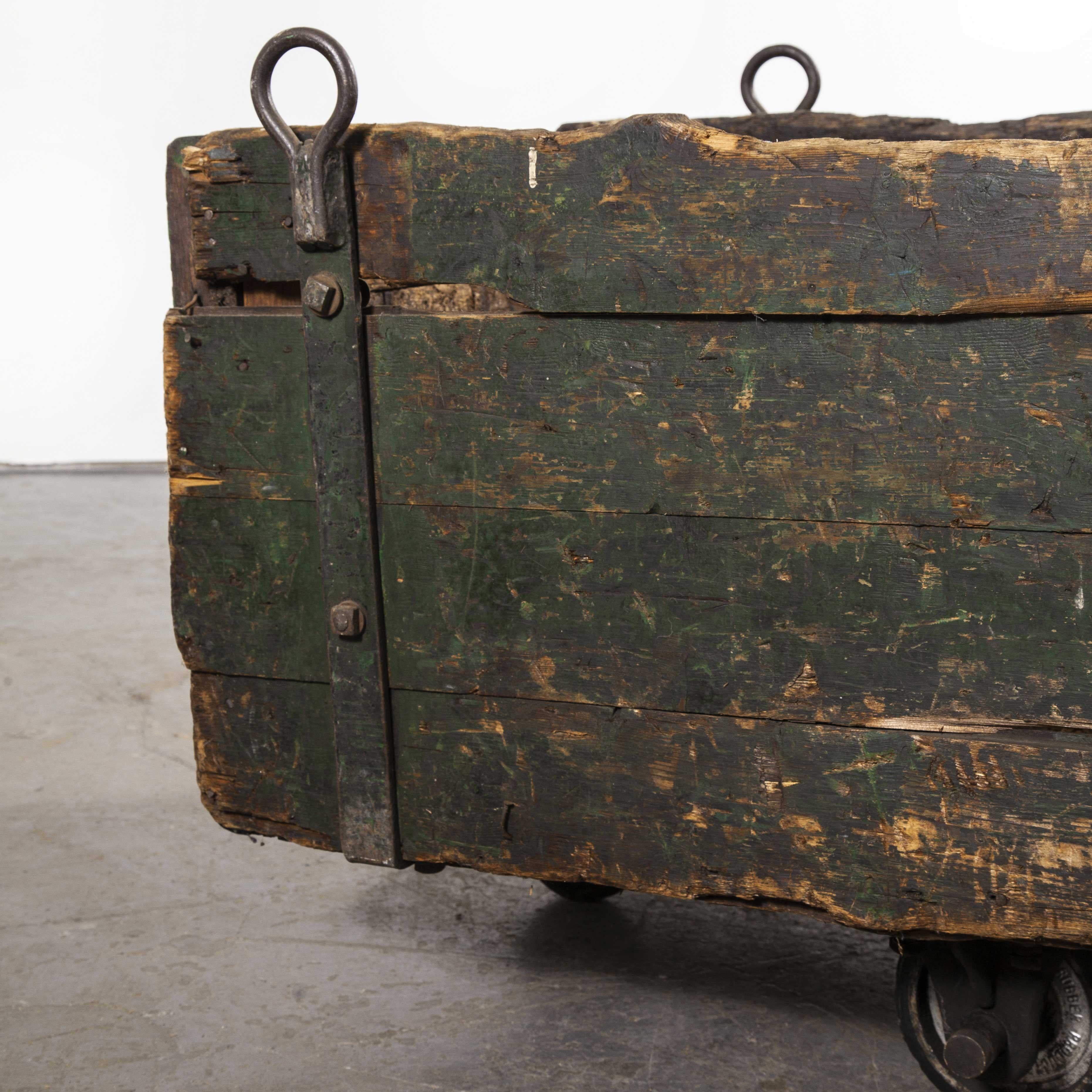 1890s Heavy Industrial Box Trolley For Sale 3