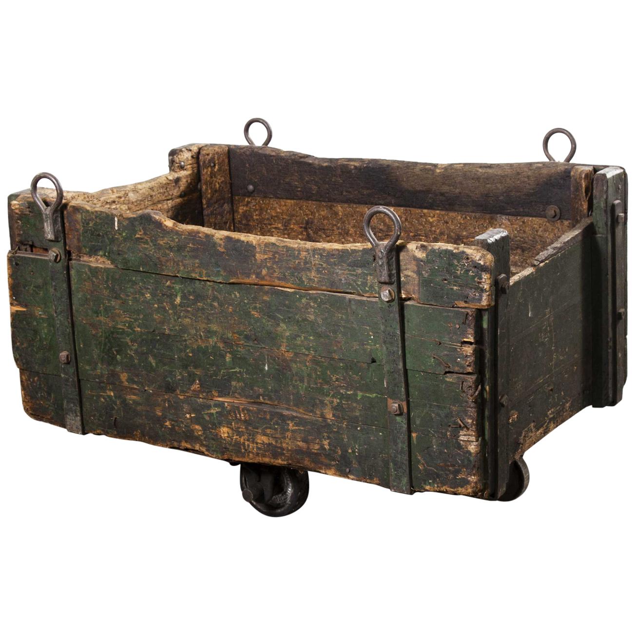 1890s Heavy Industrial Box Trolley