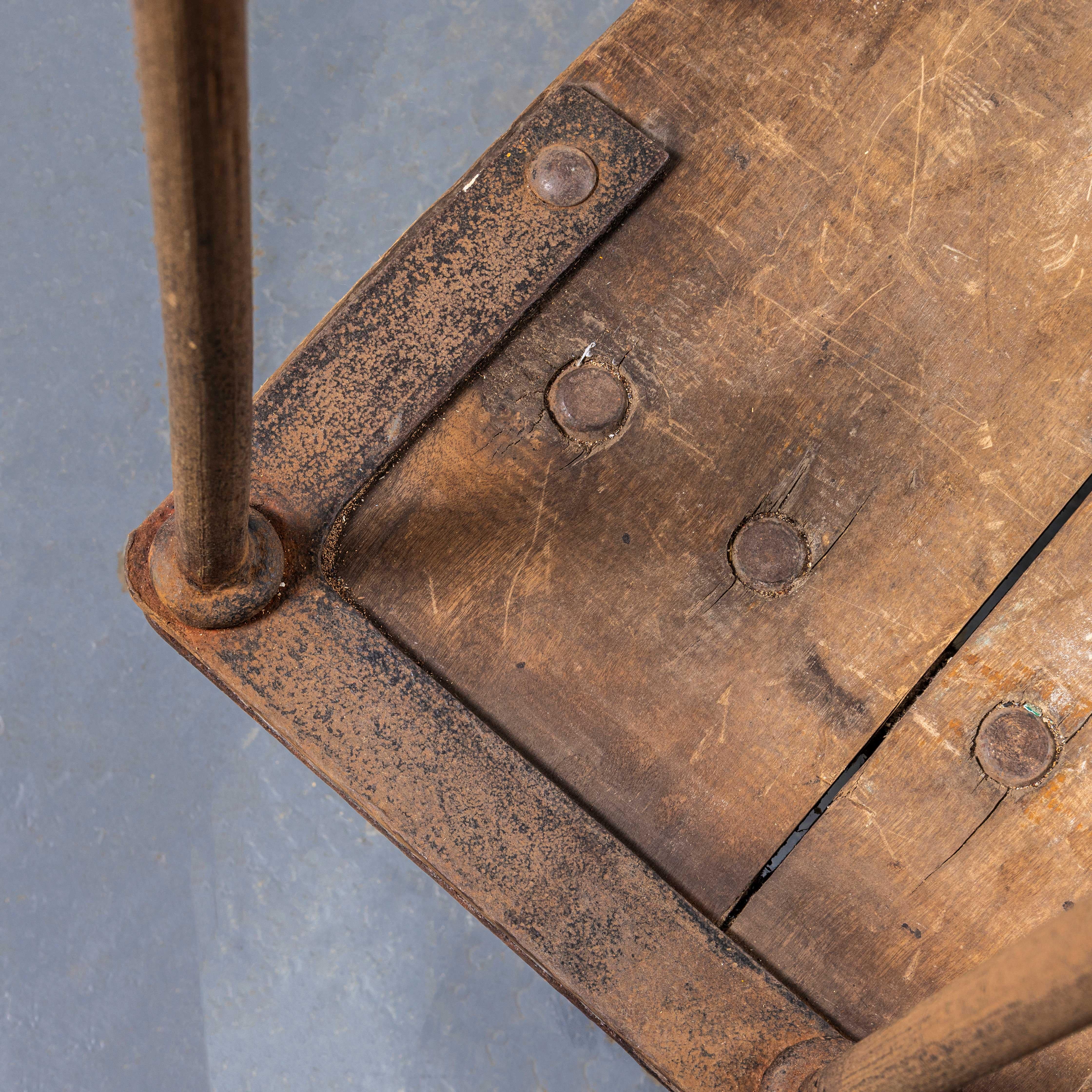 Fin du XIXe siècle Chariot industriel de 1890 - Roues en fonte en vente