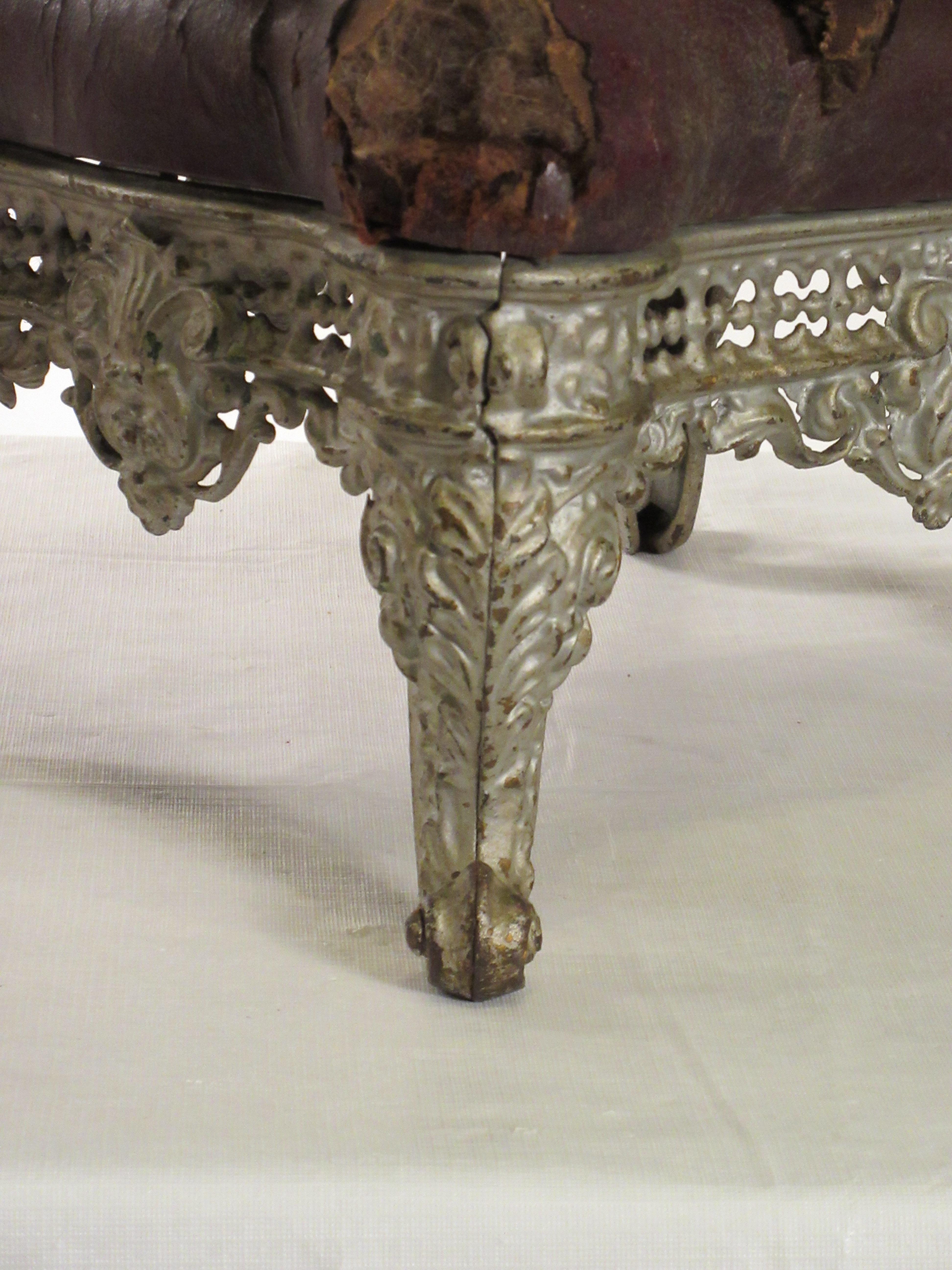 1890s Iron Ornate Footstool 2