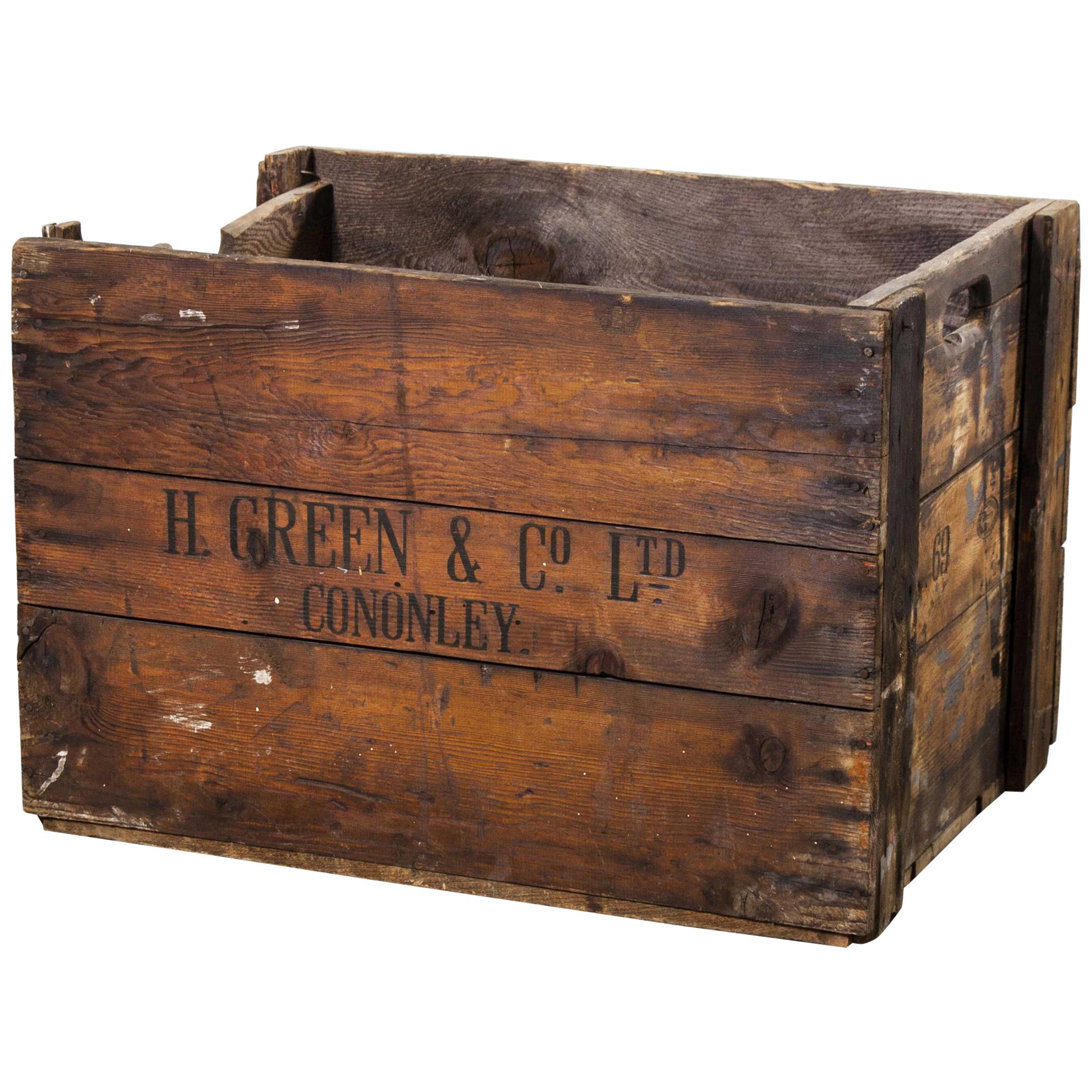 1890s Large Mill Decorative Pine Crate 'Crate 5'