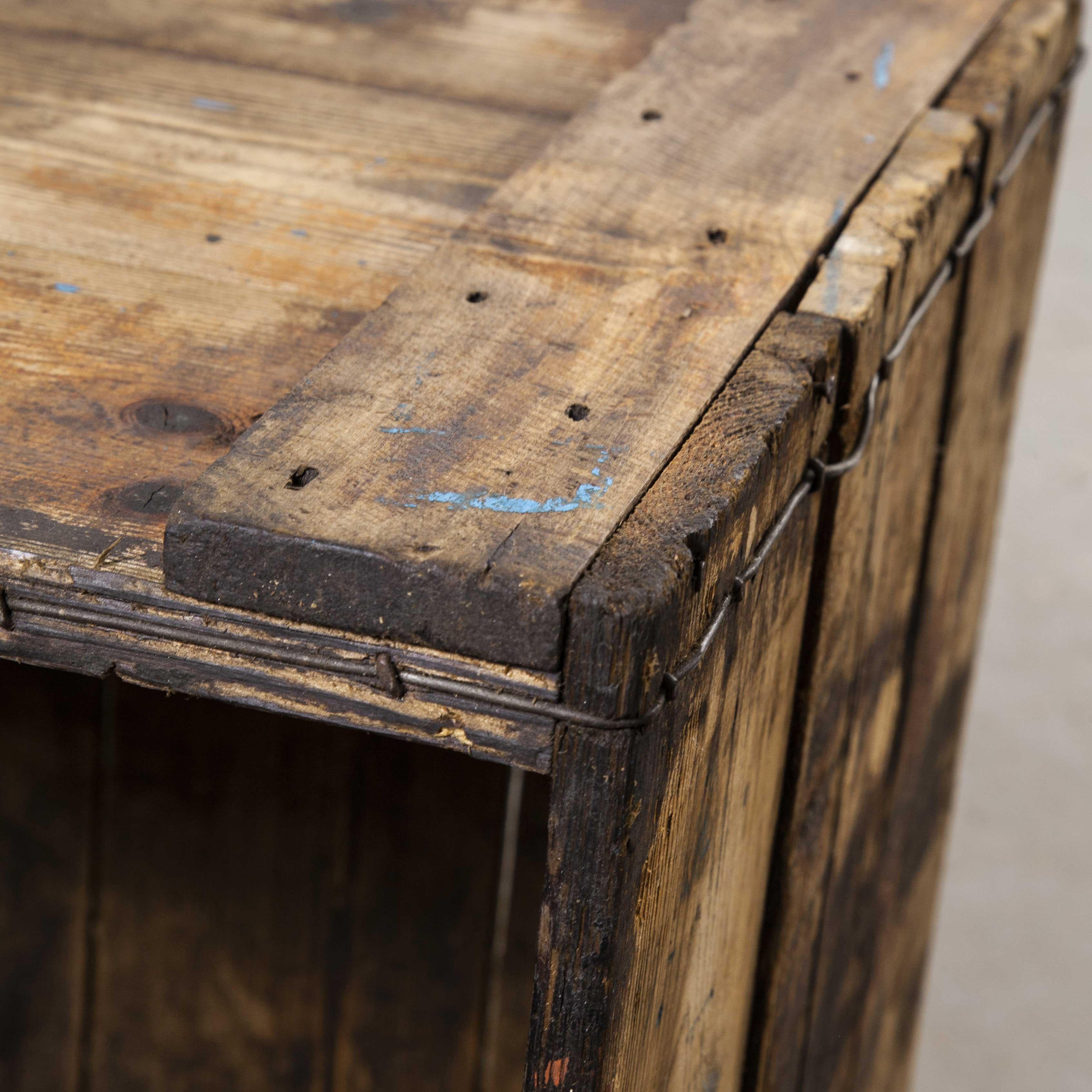 1890s large mill decorative pine crate (Crate 6)

1890s large mill decorative pine crate. We were recently contacted about the clearance of an old textile mill West of Leeds, the mill had stopped working as a textile mill many years ago and was