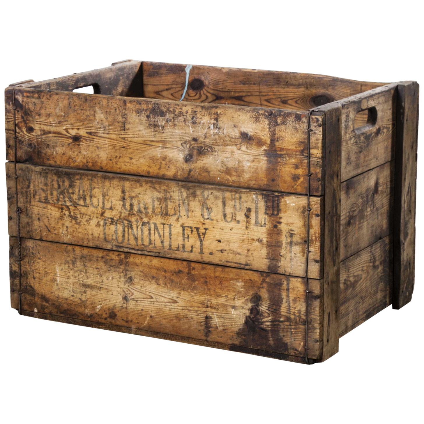 1890s Large Mill Decorative Pine Crate 'Crate 6'