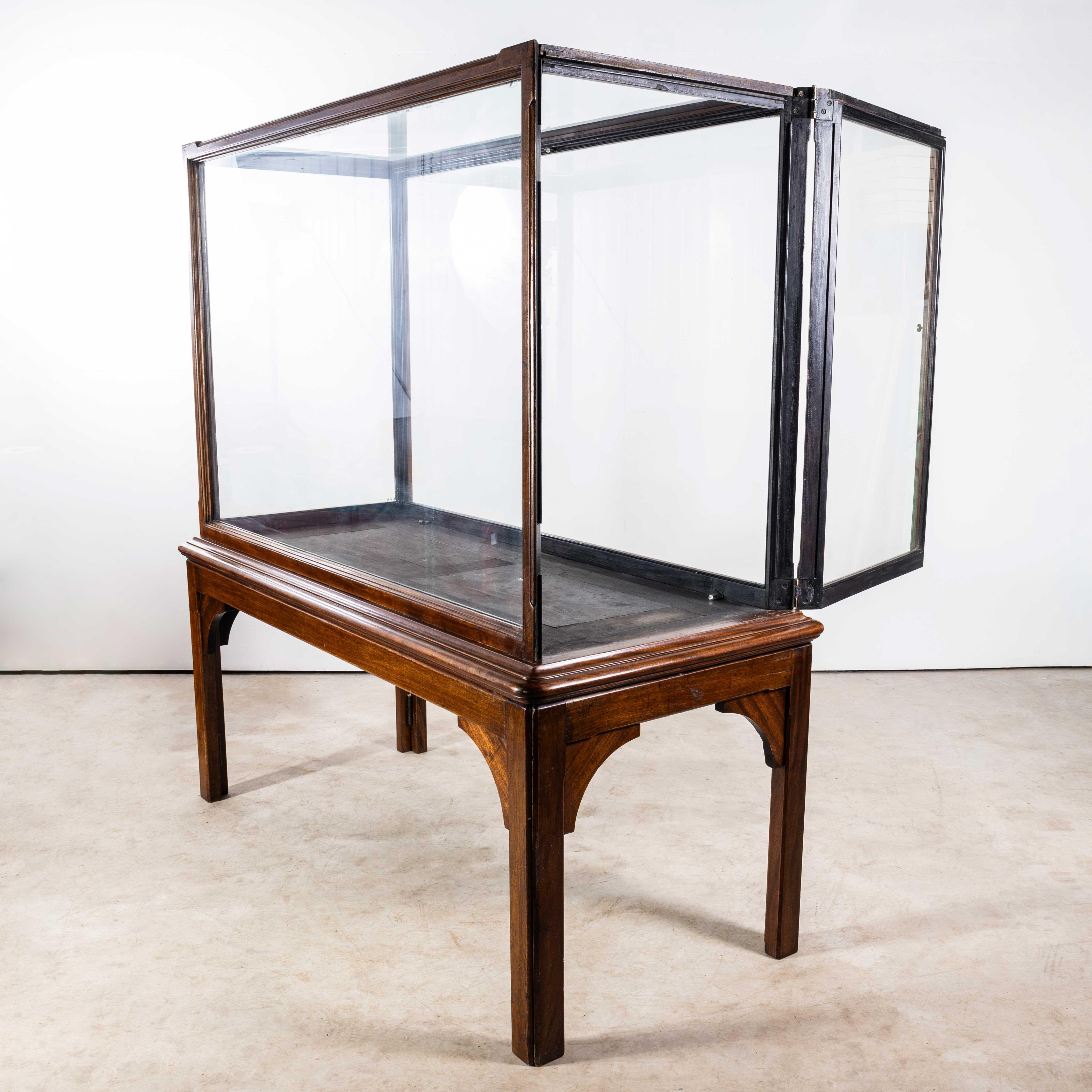 1890's Large Victorian Mahogany Museum Display Case For Sale 10