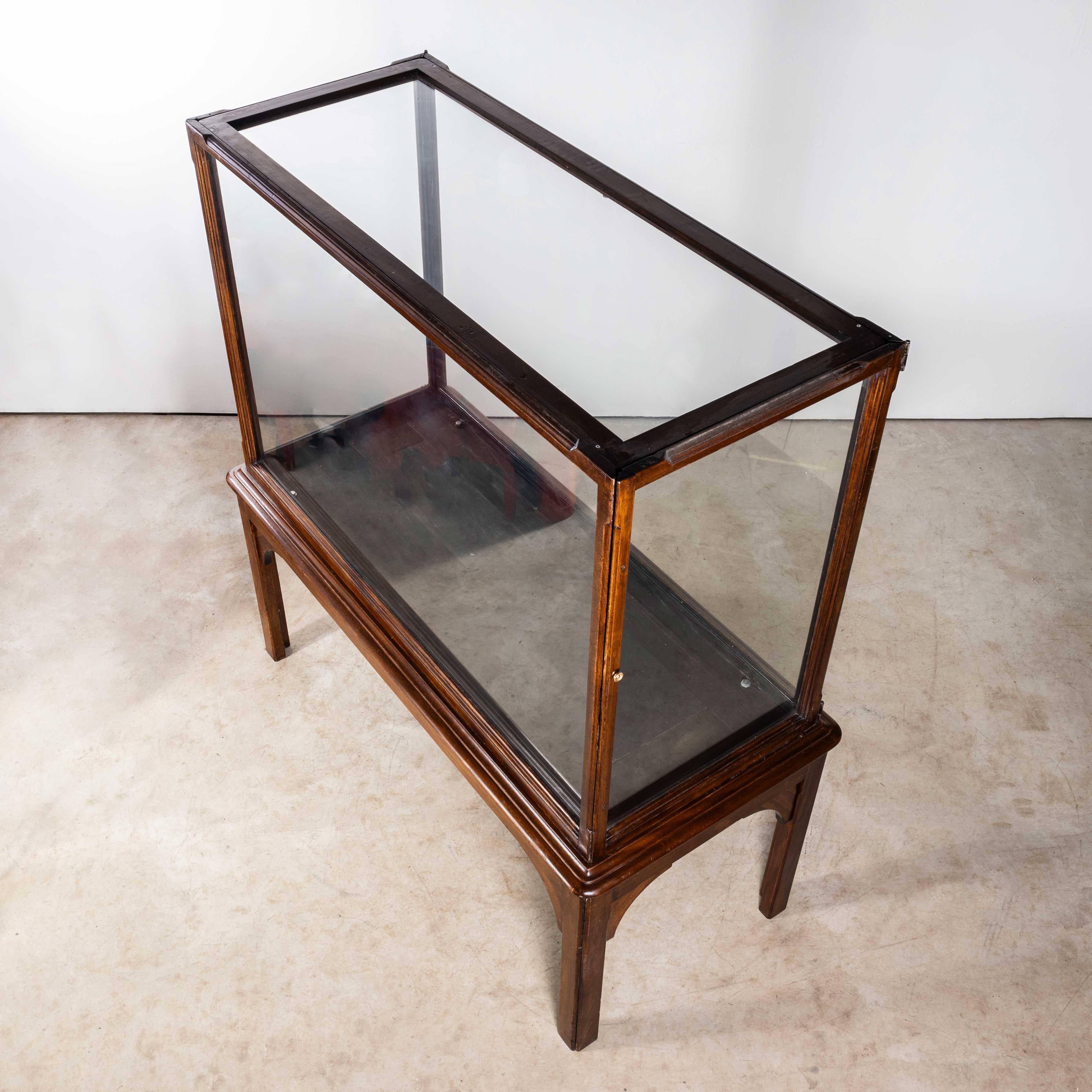 1890's Large Victorian Mahogany Museum Display Case For Sale 11