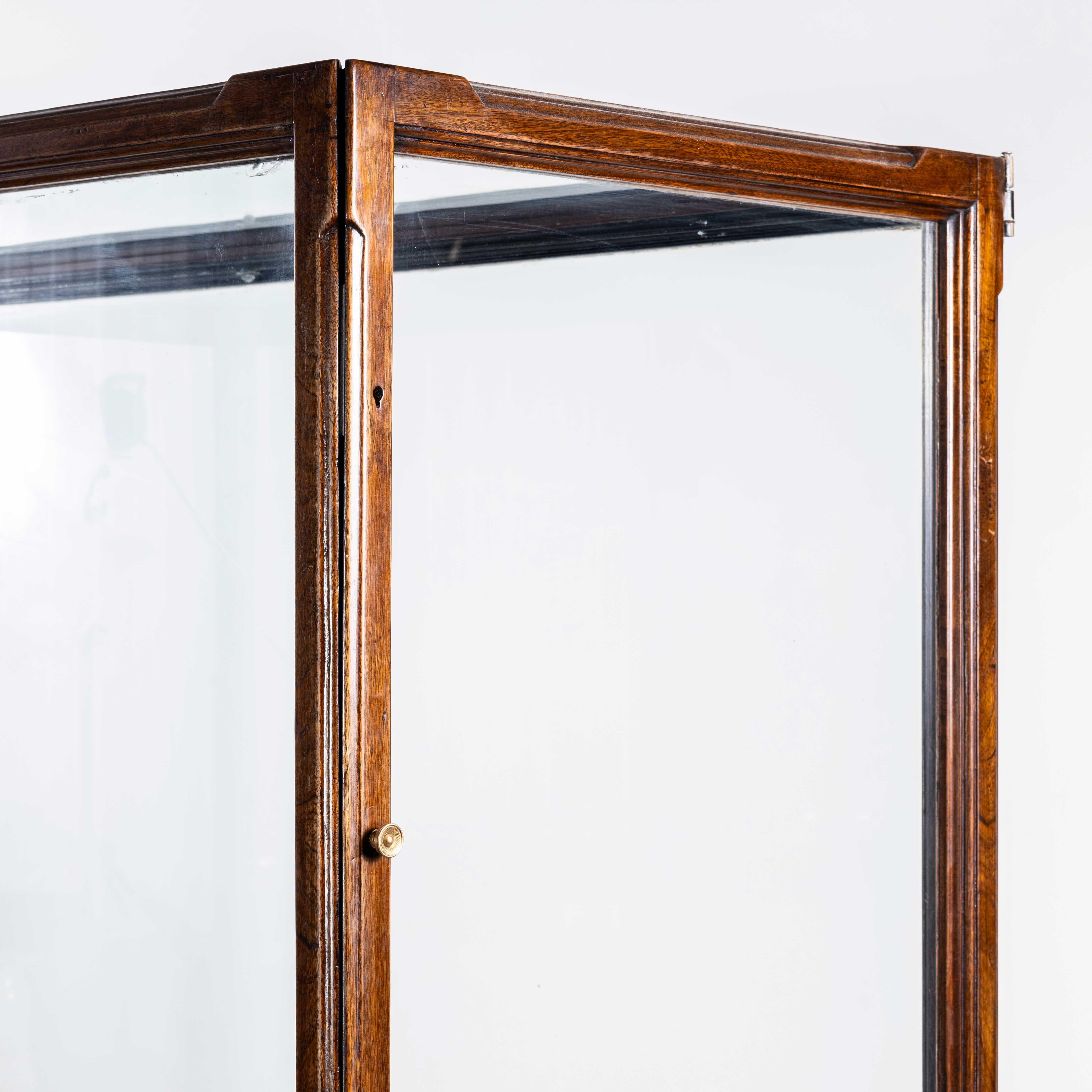 1890's Large Victorian Mahogany Museum Display Case For Sale 12