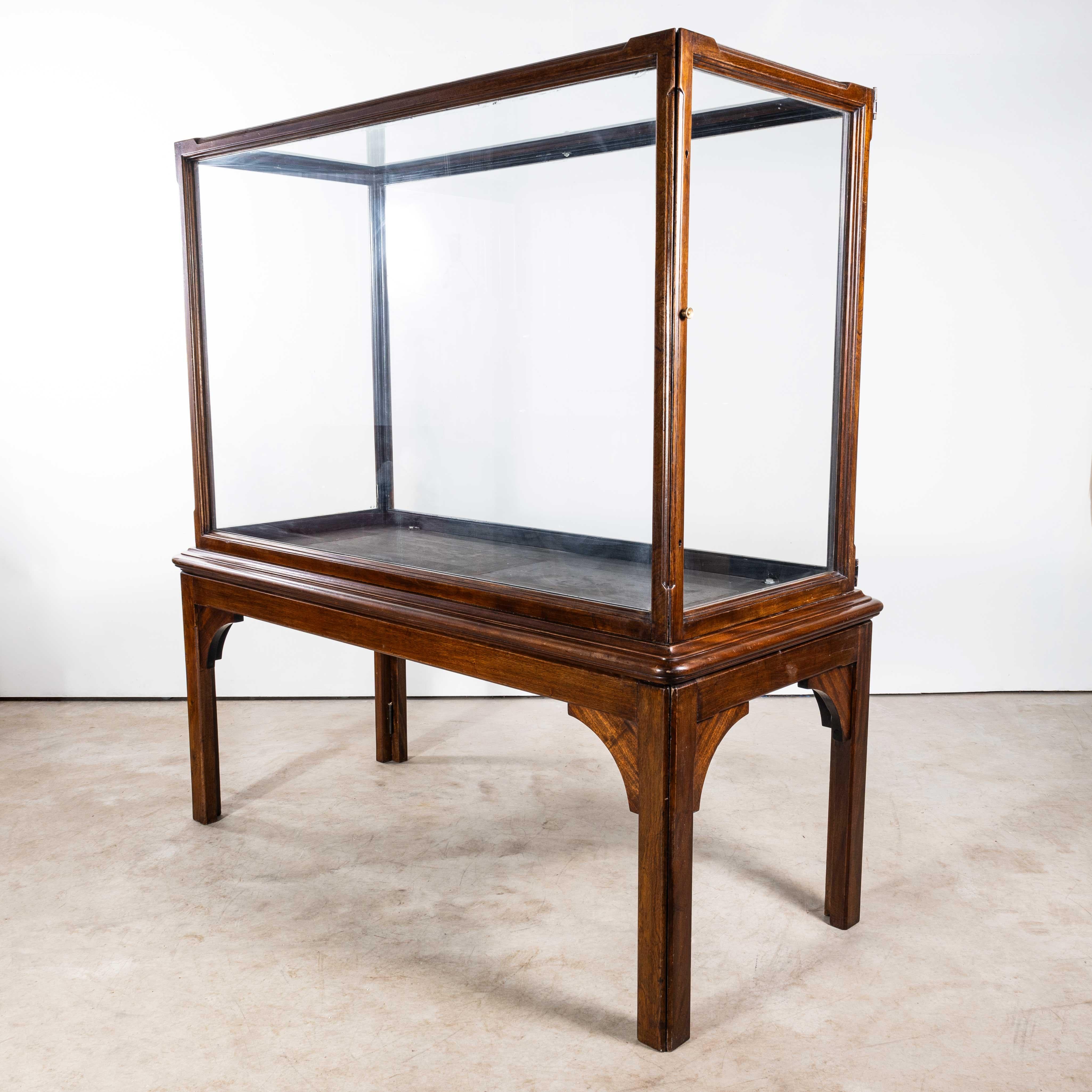 1890's Large Victorian Mahogany Museum Display Case For Sale 15
