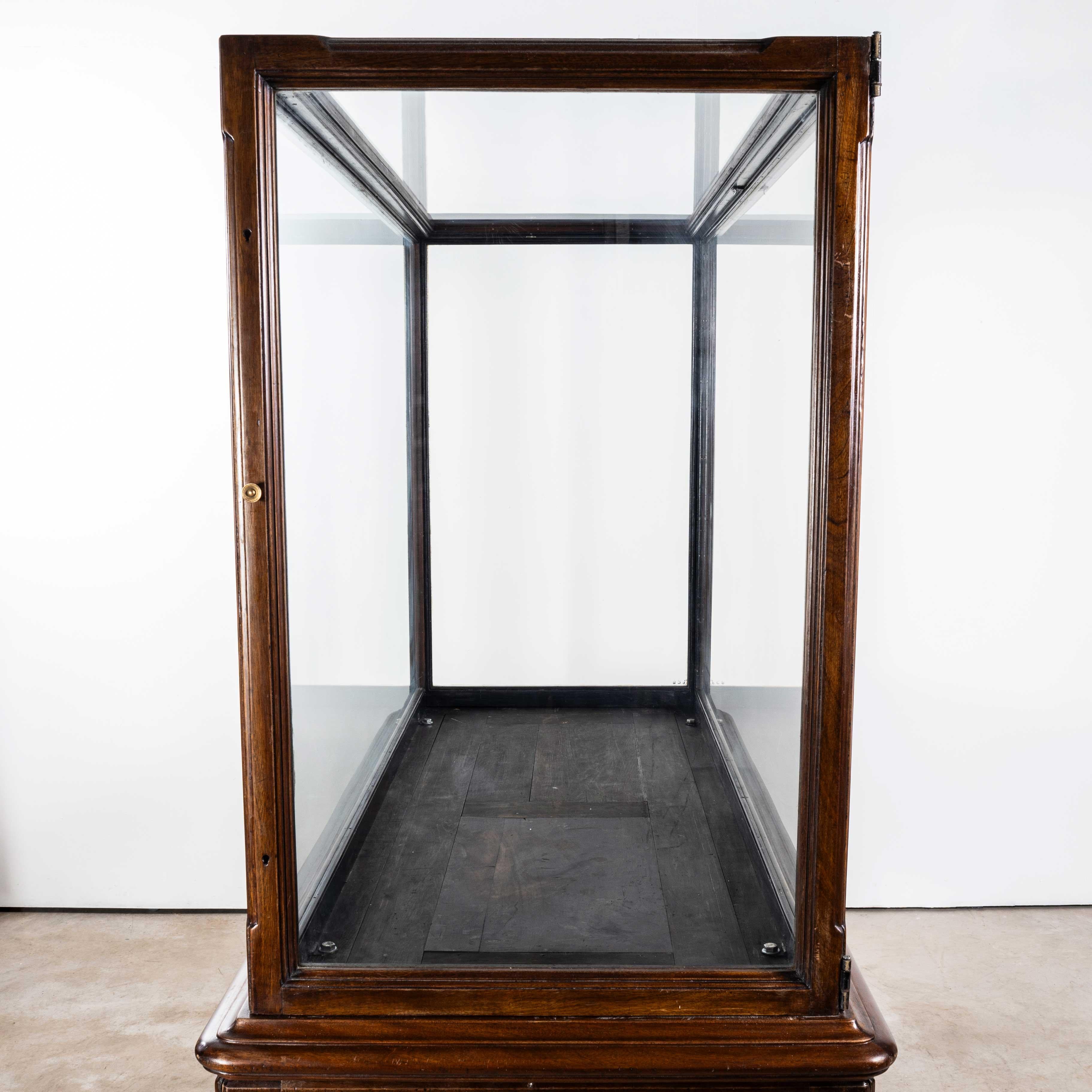 1890's Large Victorian Mahogany Museum Display Case For Sale 3