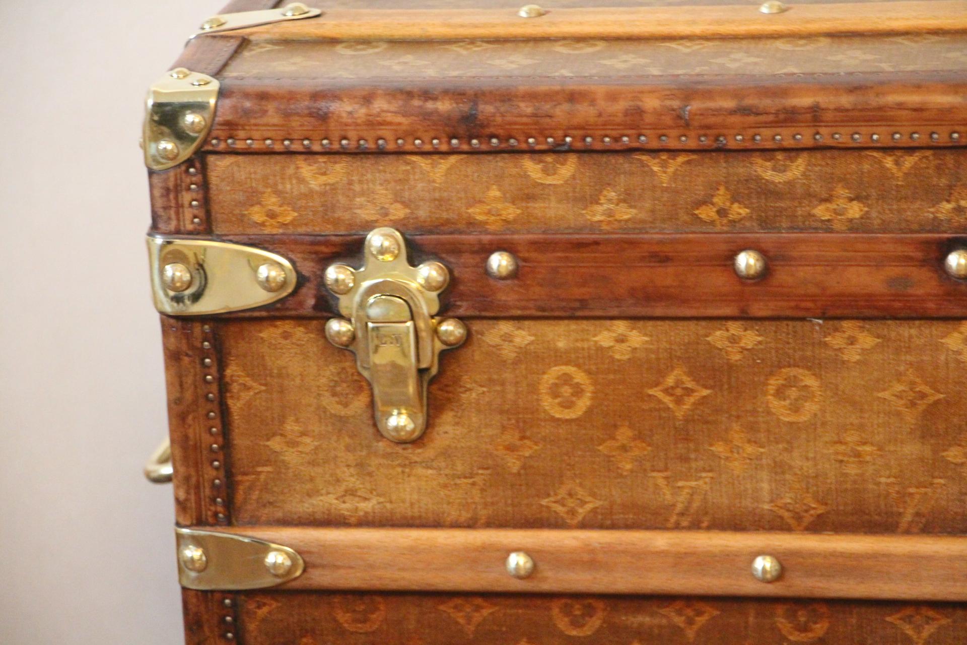 Art Deco 1890s Louis Vuitton Shoe Trunk, Louis Vuitton Trunk, Louis Vuitton Steamer Trunk