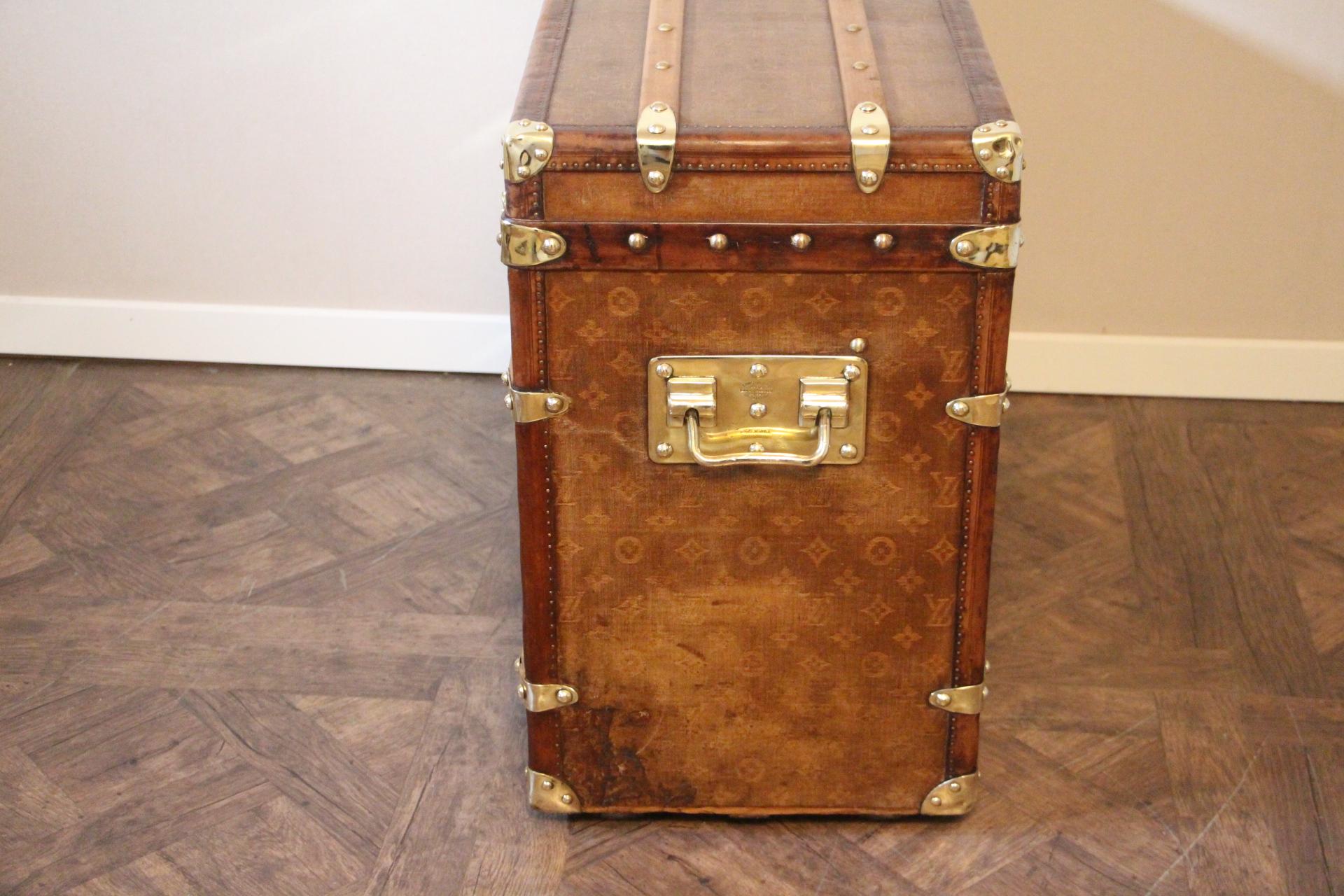 French 1890s Louis Vuitton Shoe Trunk, Louis Vuitton Trunk, Louis Vuitton Steamer Trunk