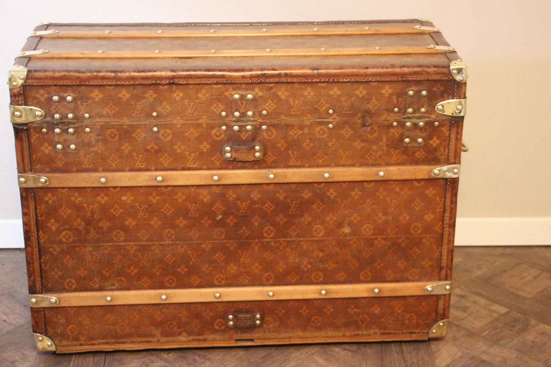 19th Century 1890s Louis Vuitton Shoe Trunk, Louis Vuitton Trunk, Louis Vuitton Steamer Trunk
