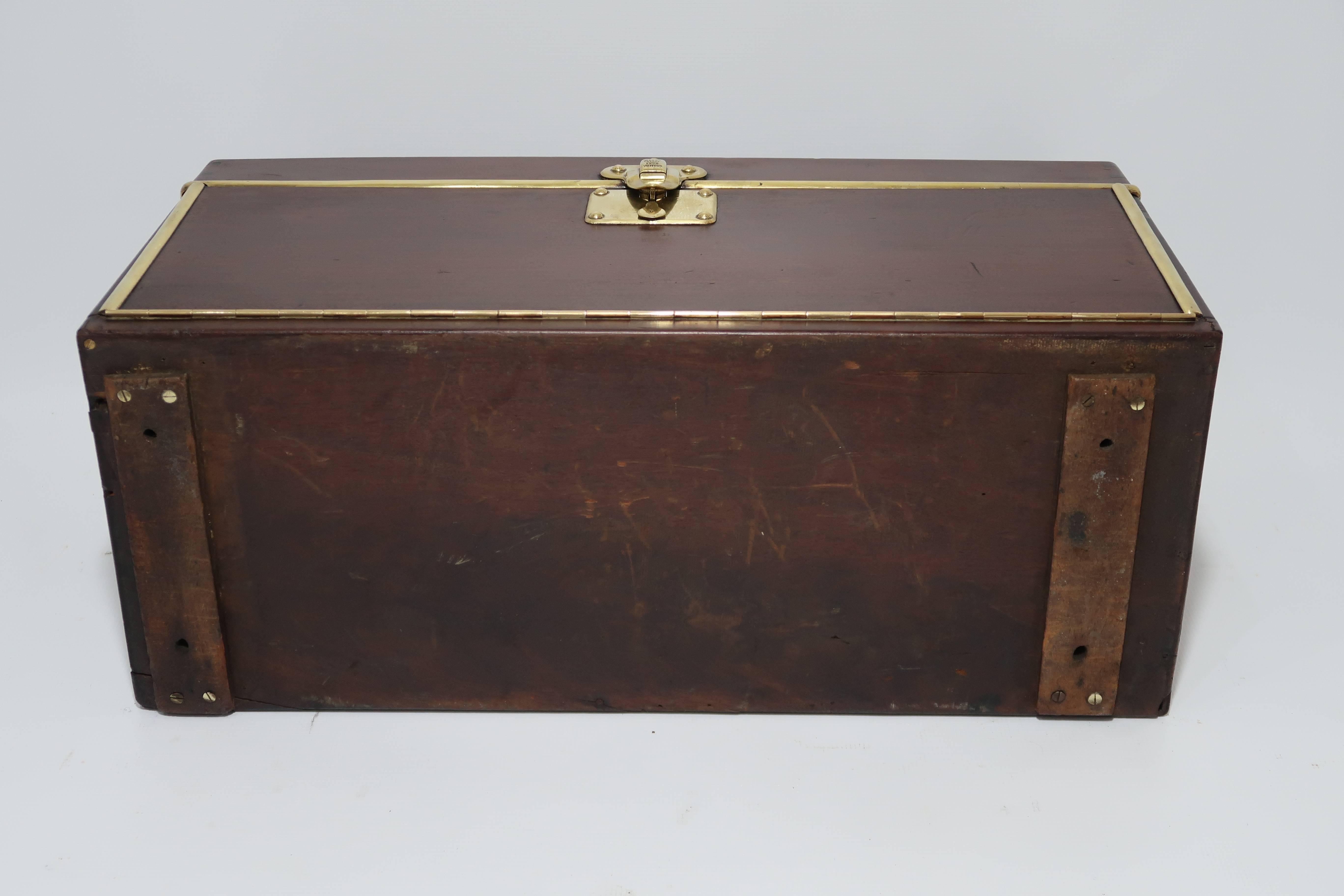 1890s Louis Vuitton Wooden Tool Box Trunk, 1 of the 100 Legendary Trunks In Good Condition For Sale In London, GB