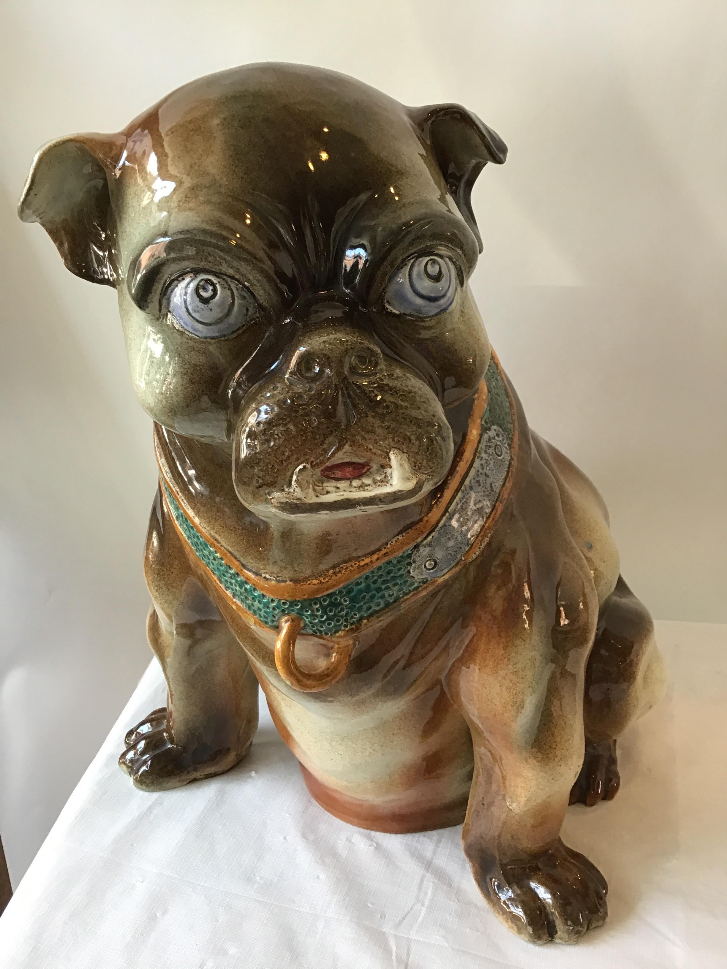 sweet pea ceramic bulldog
