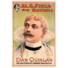 Poster di un menestrello del 1890