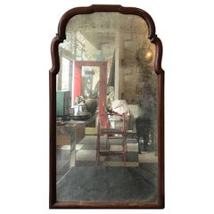 1860s Queen Anne Mirror with Aged Glass
