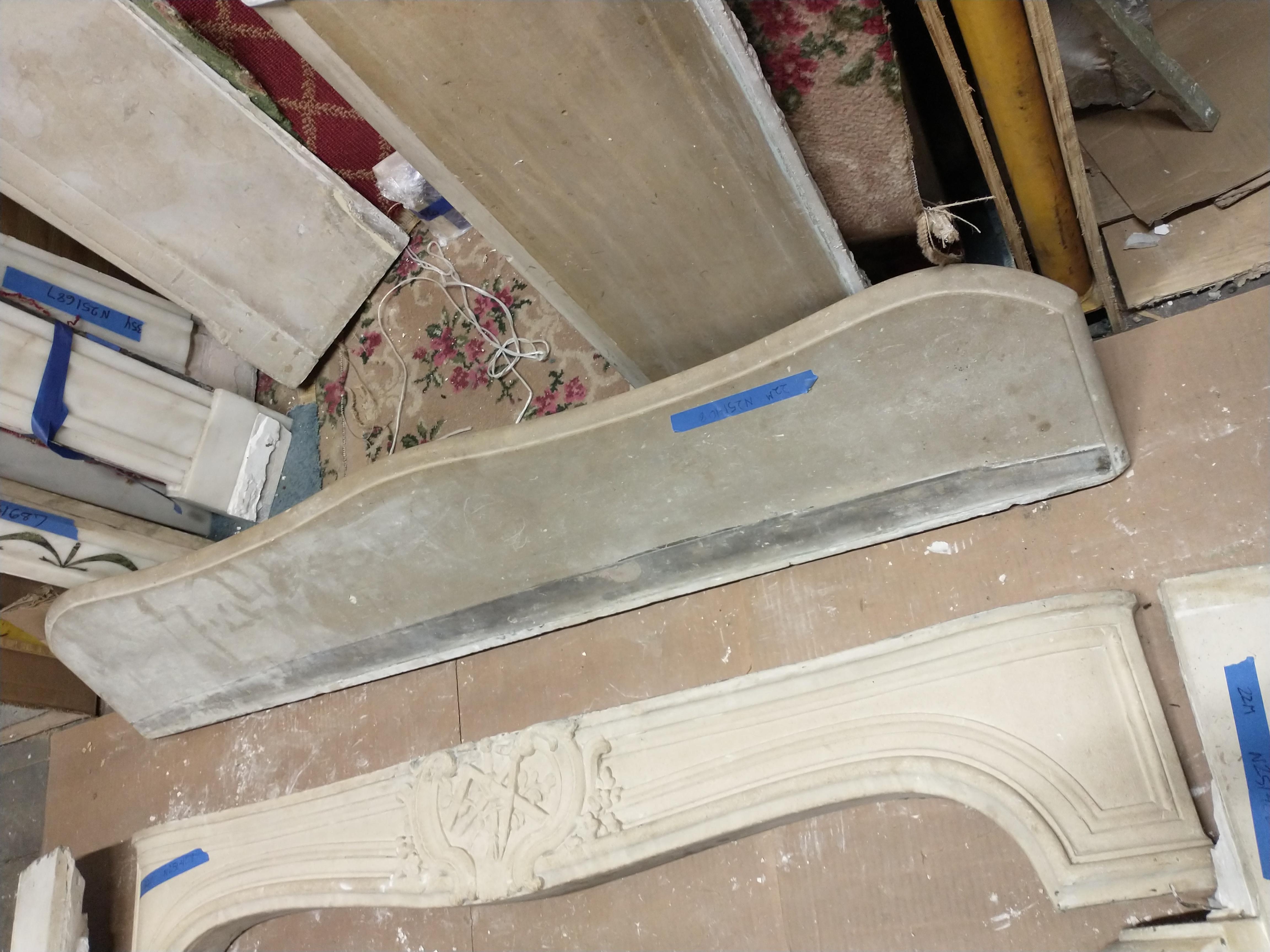 Louis XV French Carved Limestone Mantel Waldorf Astoria Hotel  For Sale 10