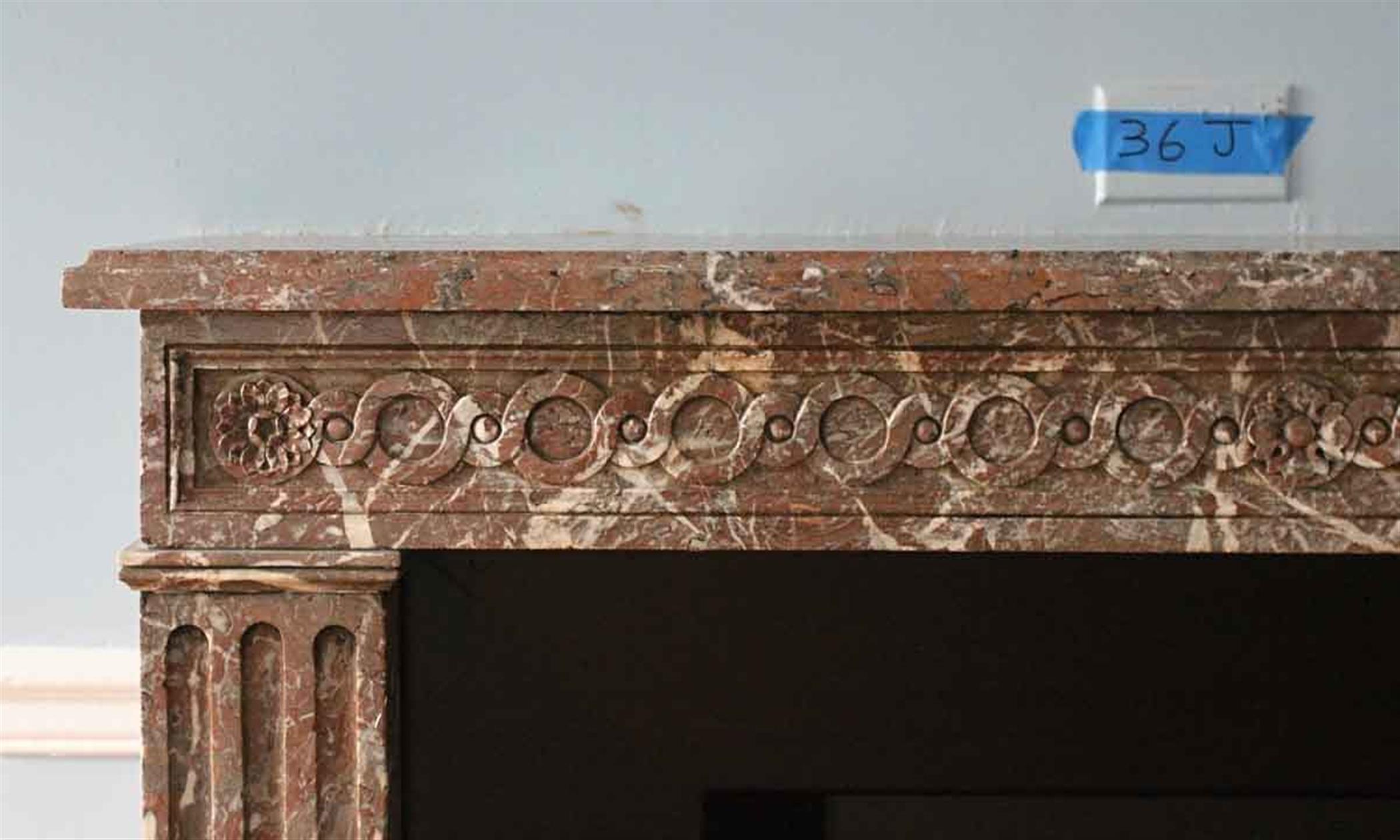 Late 19th Century Louis XVI Mantel Waldorf Astoria Hotel Marble French Regency For Sale