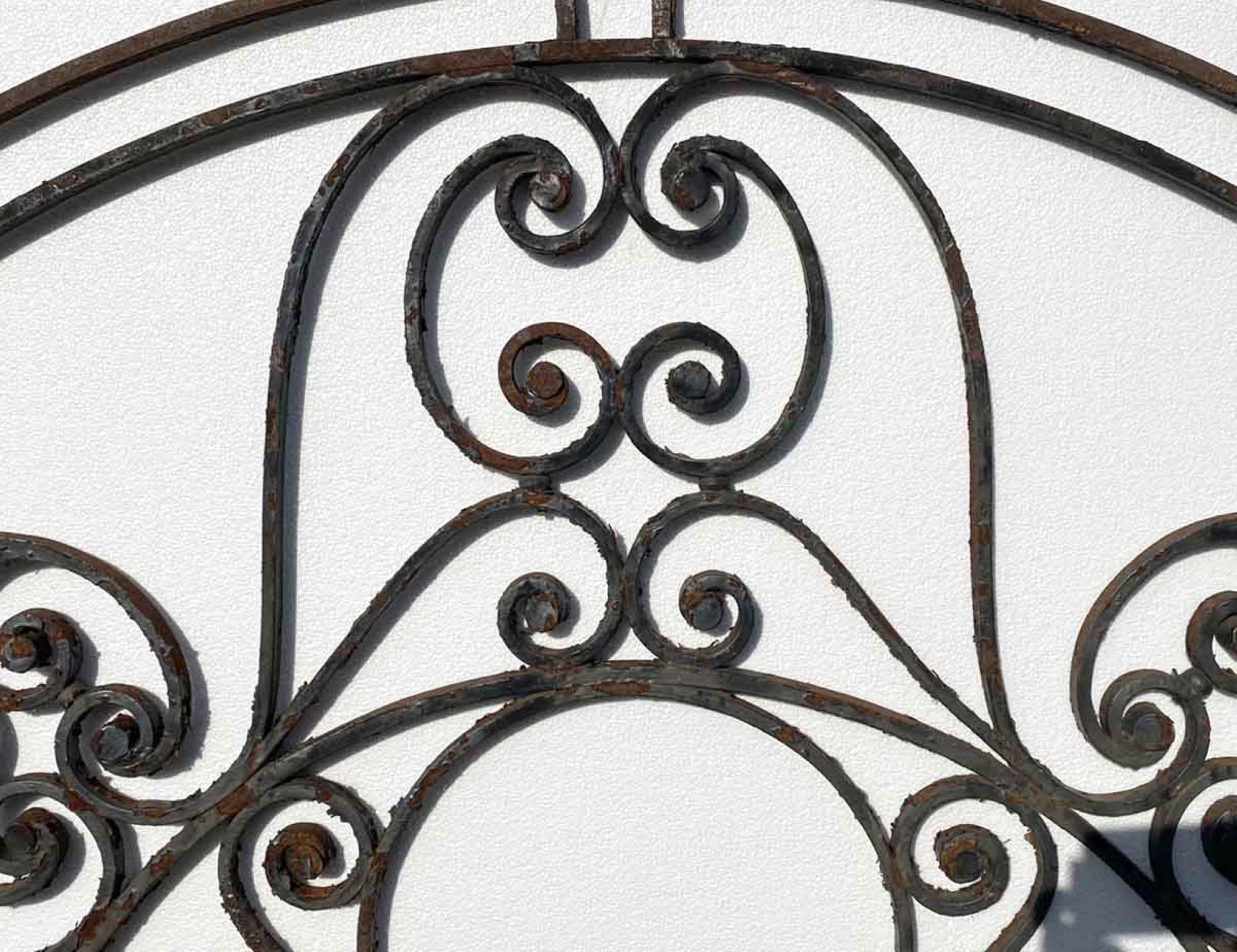 Large wrought iron door transom with hand forged curls from the 1890s. This can be seen at our 1800 South Grand Ave location in Downtown Los Angeles.
