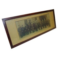 Photography Panoramic Thirteen United States Police Officers 1907 