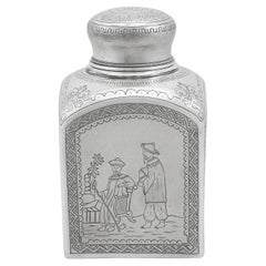 1890s Russian Silver Tea Caddy