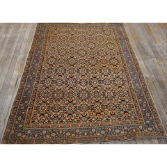 Tappeto antico di Tabriz del Nord-Ovest, stile Haji Jalili, anni '90 del XIX secolo, in avorio, con motivi floreali e geometrici