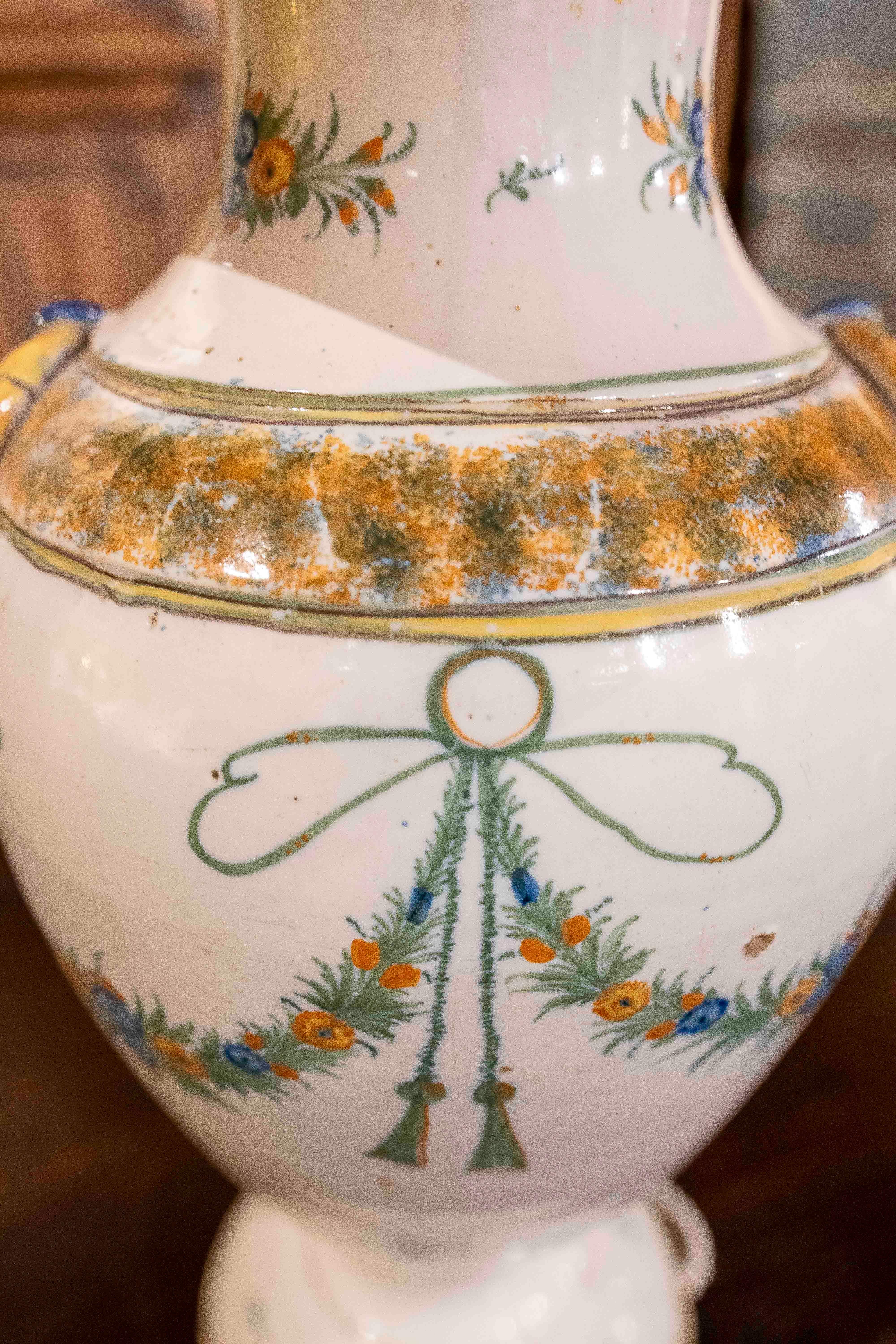 1890s Table Lamp with Spanish Ceramic Water Fountain 12