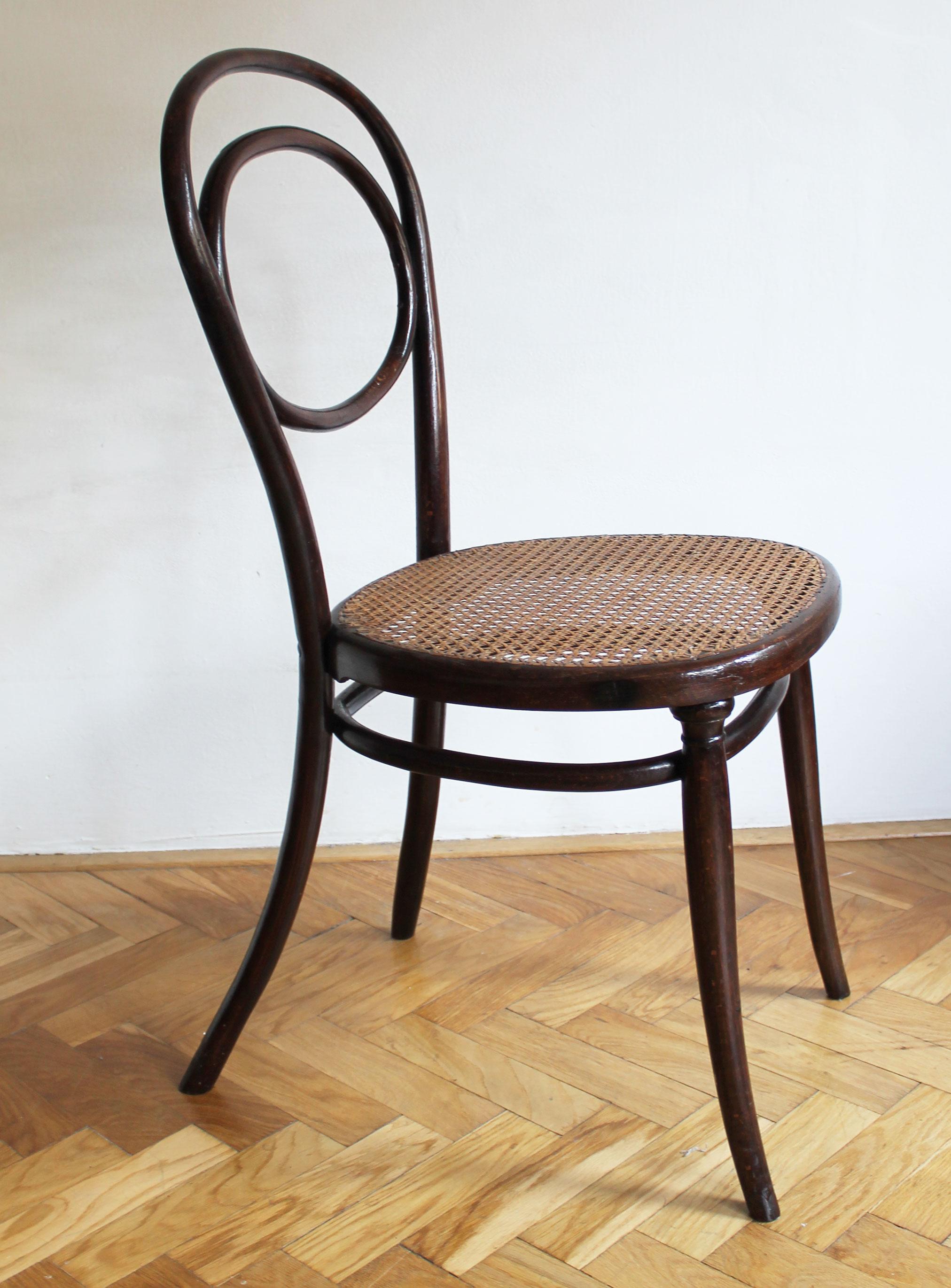 Belle Époque Chaise de salle à manger Thonet de 1890 Modèle n° 10 en vente