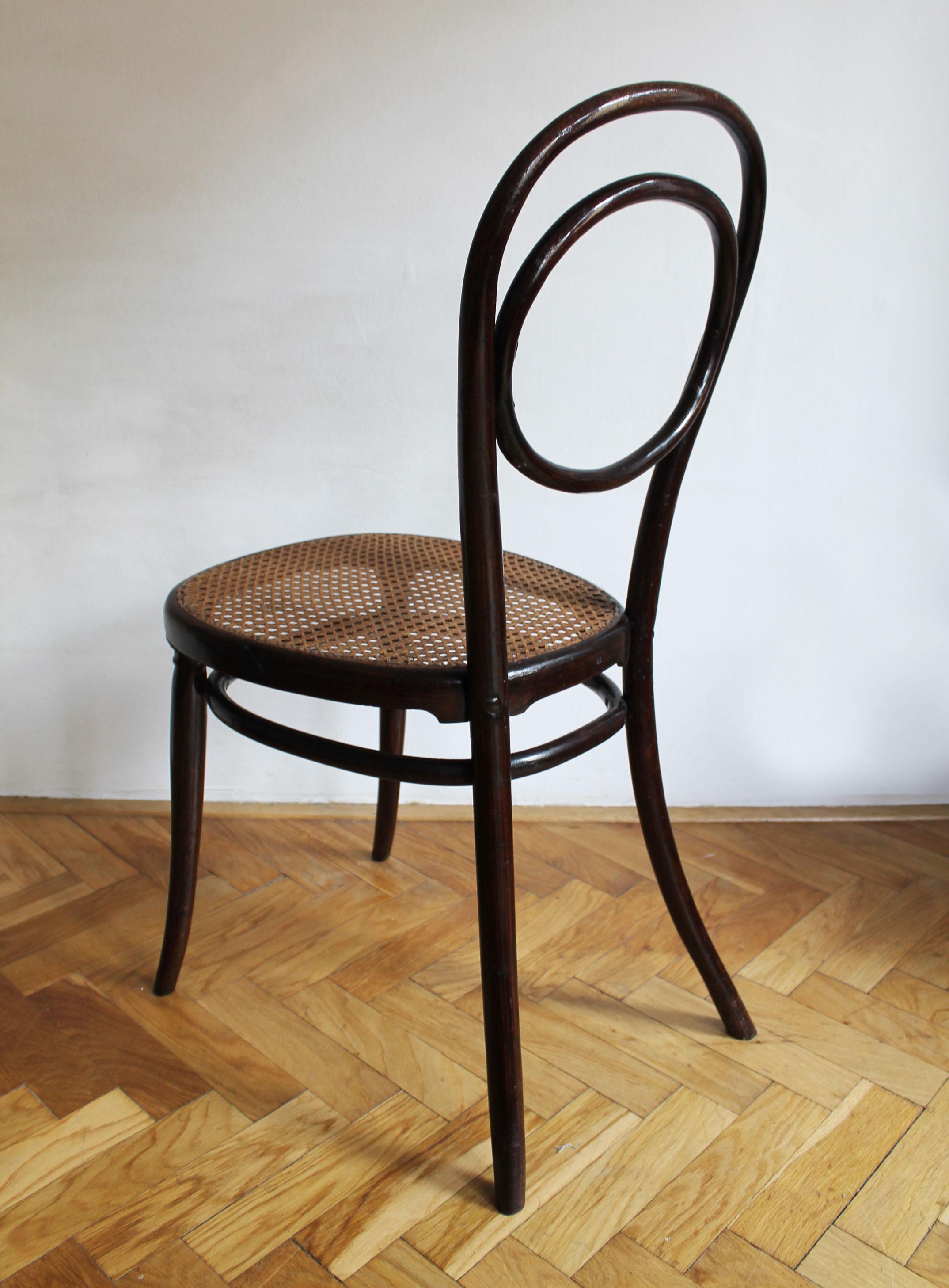 Fin du XIXe siècle Chaise de salle à manger Thonet de 1890 Modèle n° 10 en vente