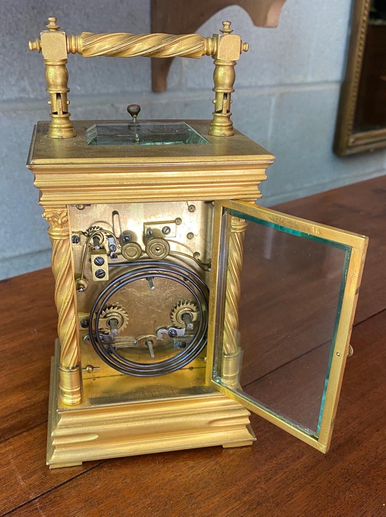 1890s Tiffany Gilt Brass Carriage Alarm Clock at 1stDibs tiffany