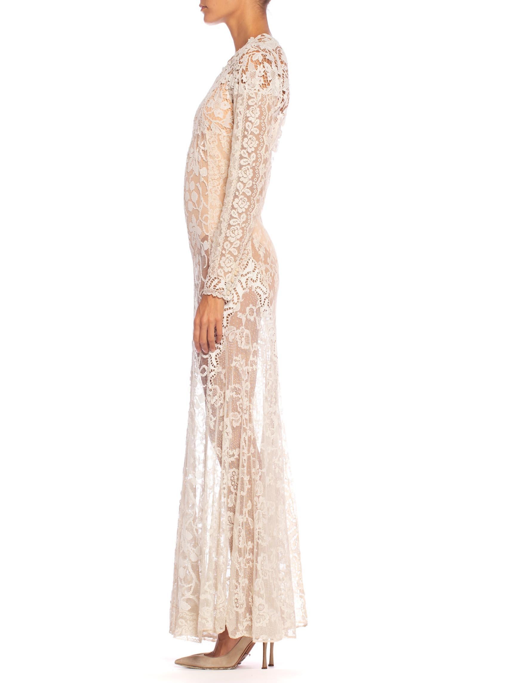 antique white dress