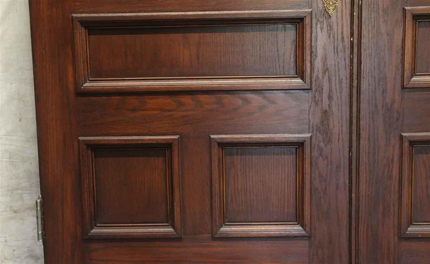 1890s Victorian American Chestnut Double Brownstone Doors With Glass For Sale At 1stdibs