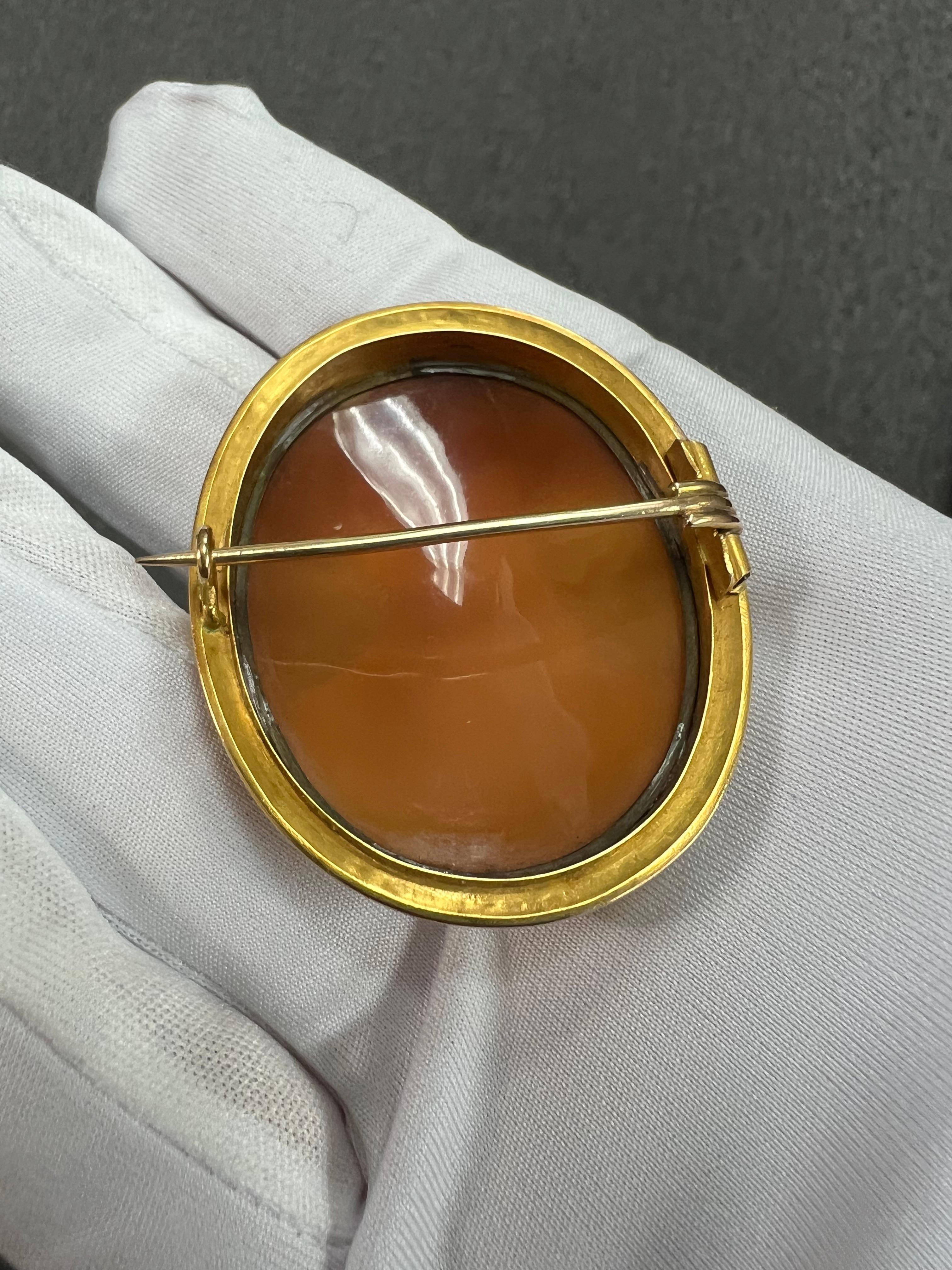 Spilla vittoriana con cammeo di un gentiluomo del 1890 in vendita 9