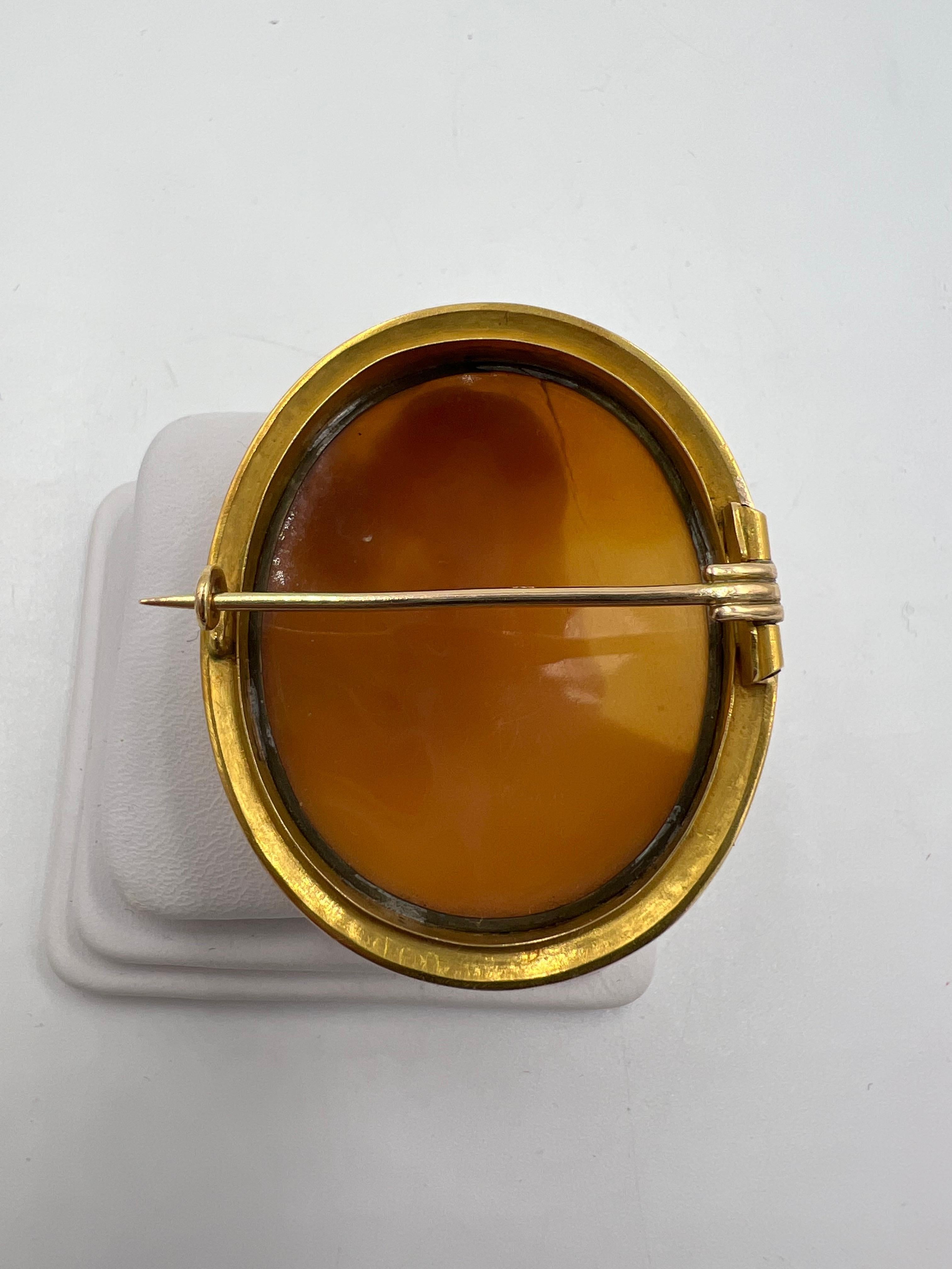 Spilla vittoriana con cammeo di un gentiluomo del 1890 in vendita 4
