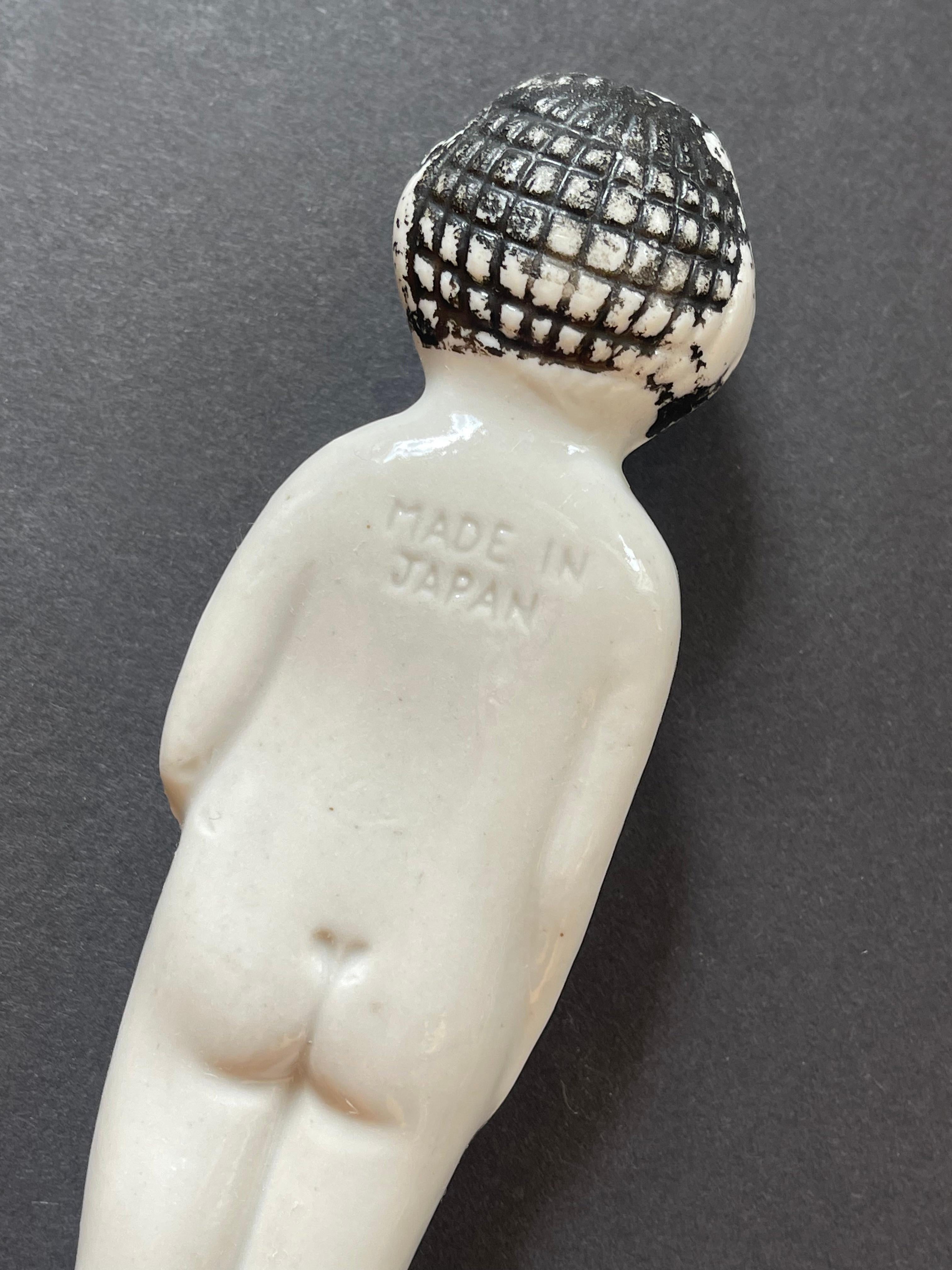 XIX secolo Bambole di porcellana vittoriane del 1890 'Frozen Charlotte' Giappone e Germania, set di 3 in vendita