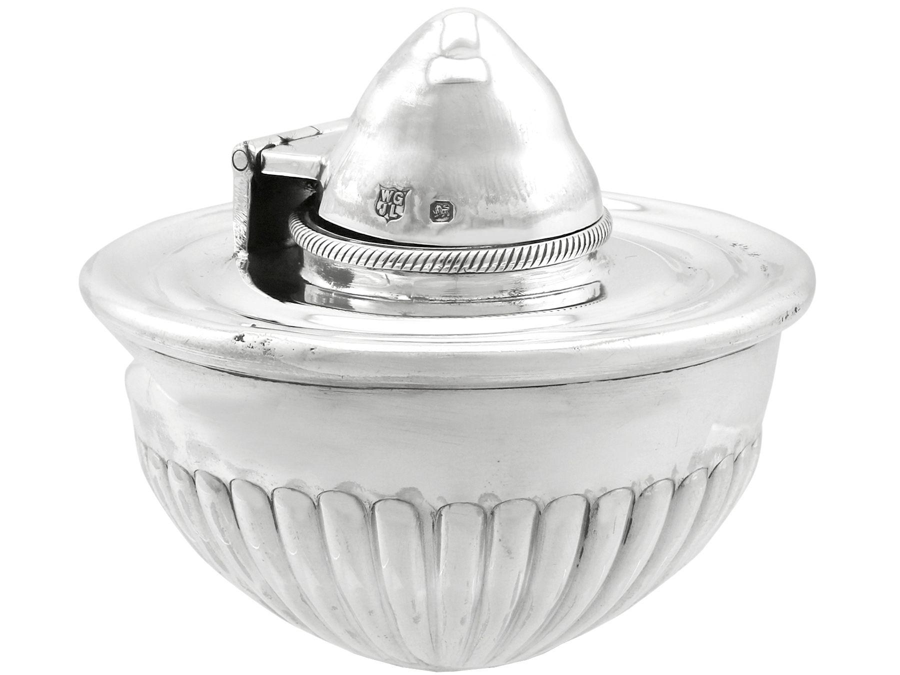 Late 19th Century 1890s Victorian Queen Anne Style Sterling Silver Spirit Tea Kettle For Sale