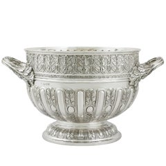 1890s Victorian Sterling Silver Presentation Bowl by Mappin & Webb