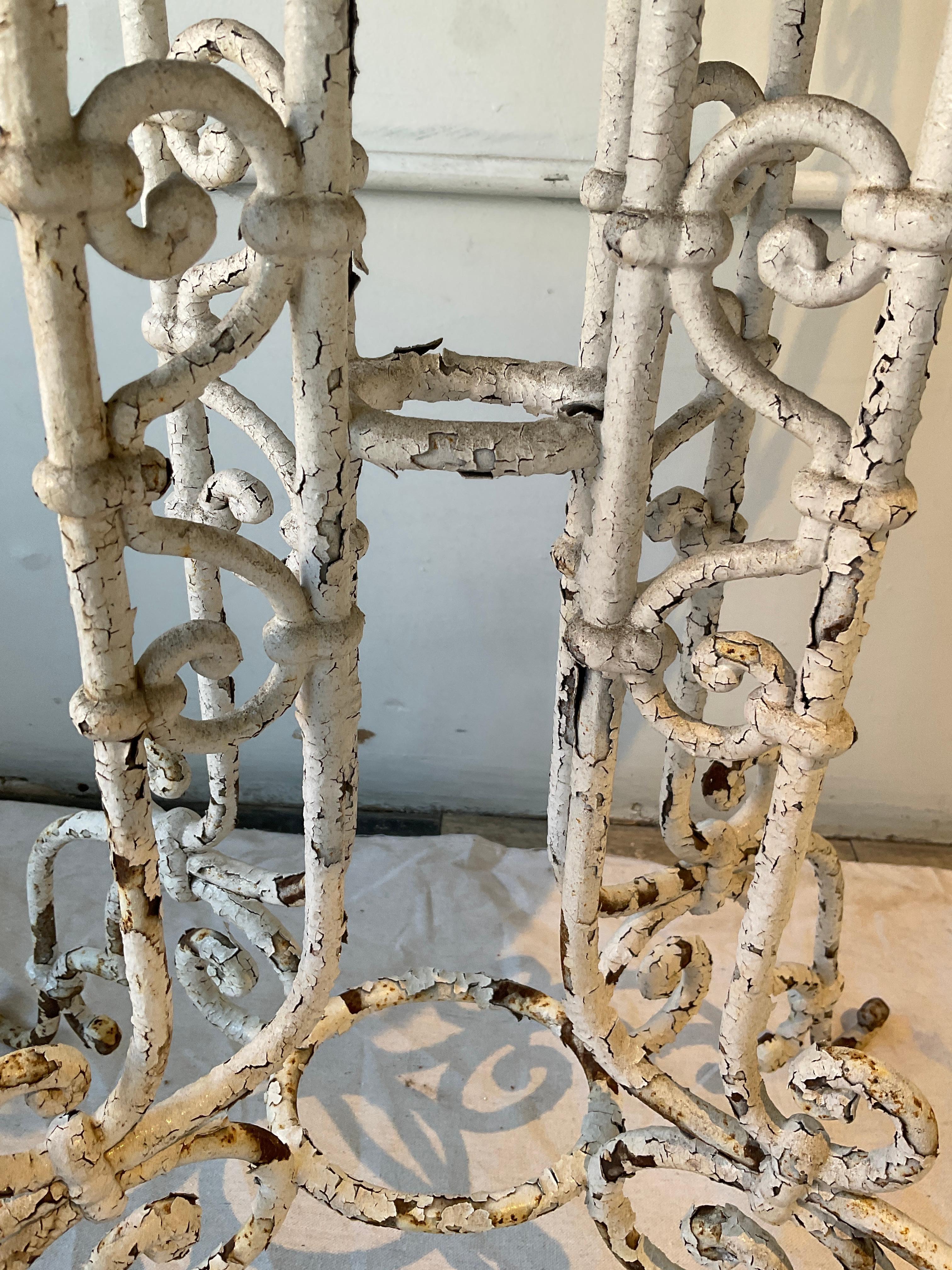 1890s Wrought Iron Planter For Sale 8