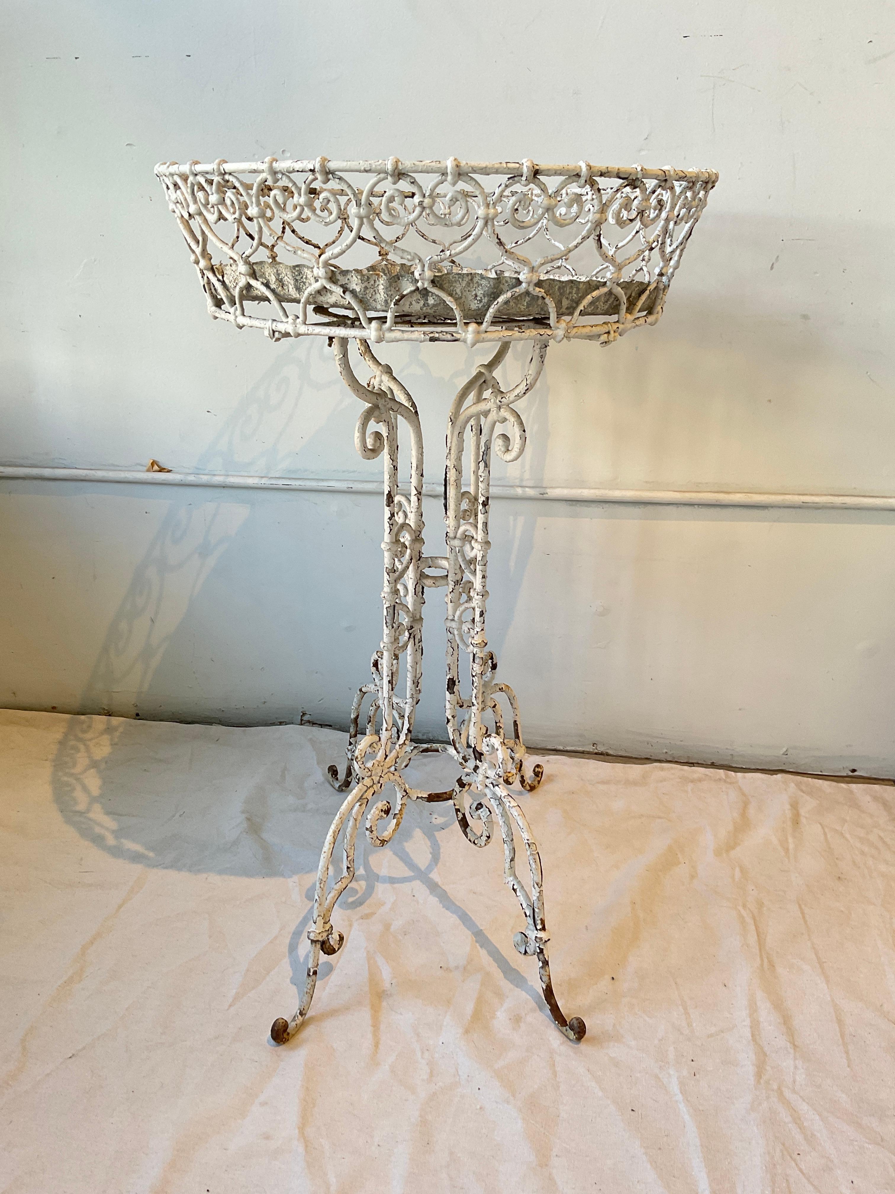 1890s Wrought Iron Planter For Sale 1