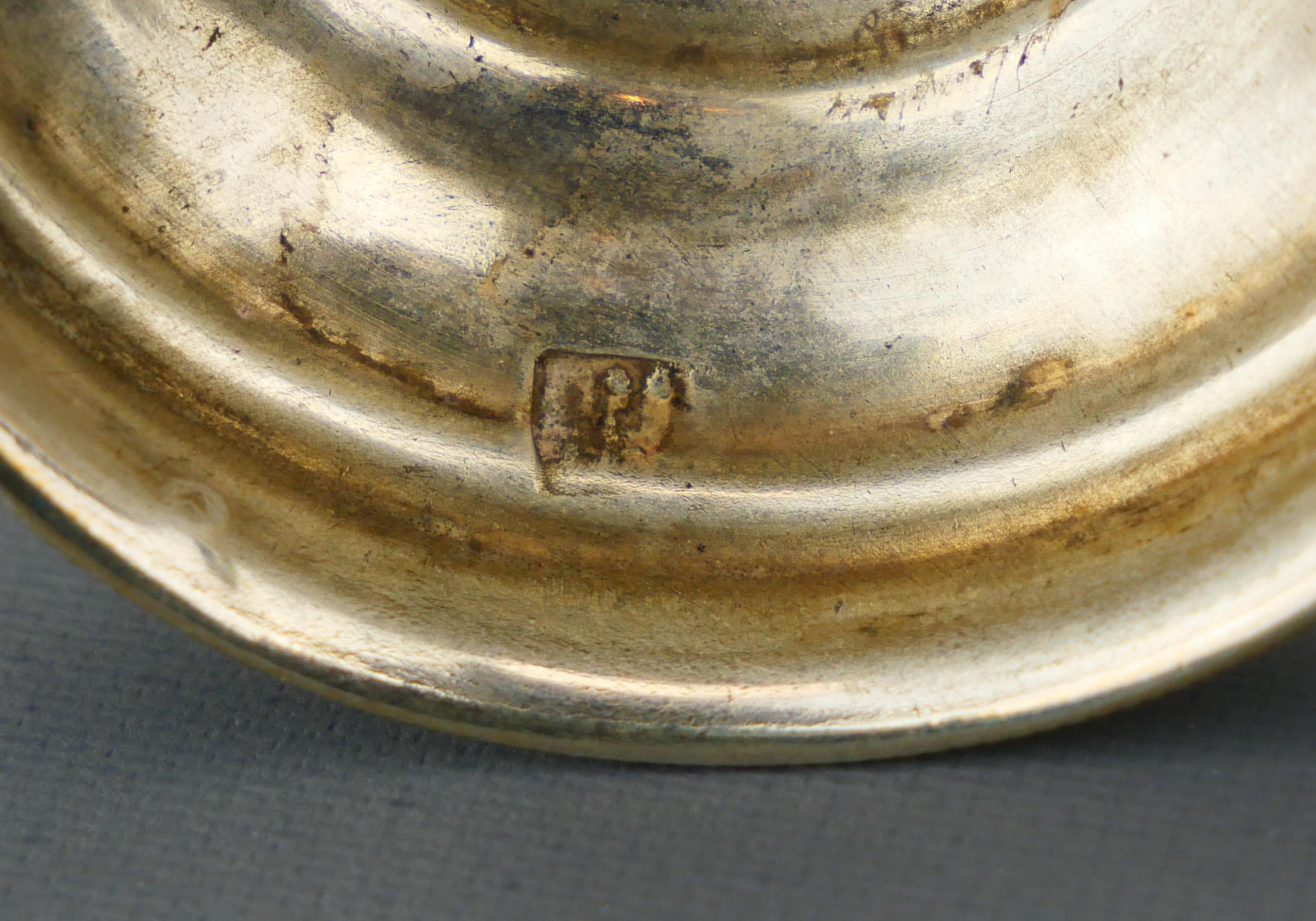 1891 -  1894 Due antichi bicchieri da shot di vodka russa 84 Argento / 69 grammi in vendita 7