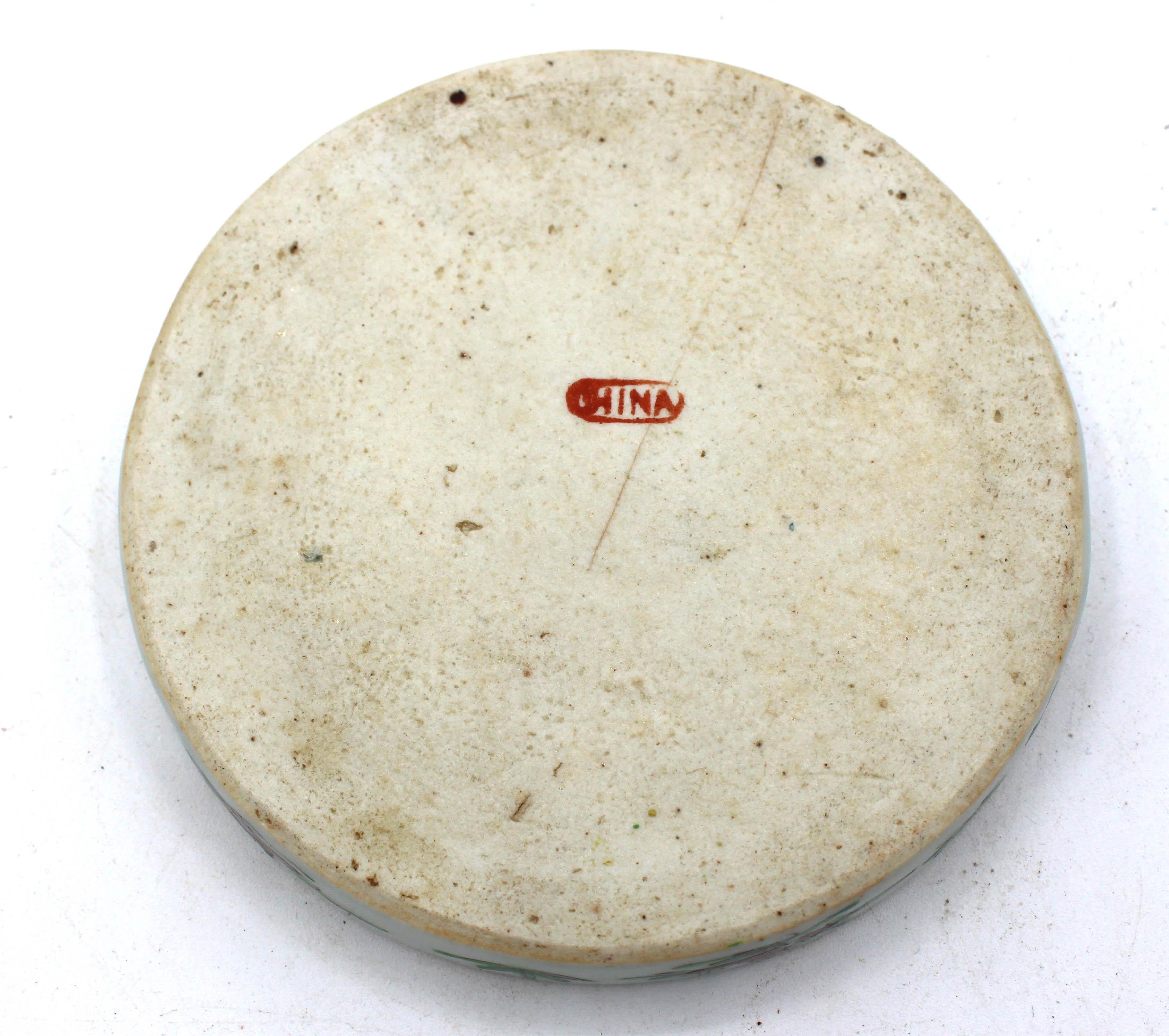 XIXe siècle Service à sucre Rose Canton de 6 pièces dans son coffret d'origine, chinois 1891-1911 en vente